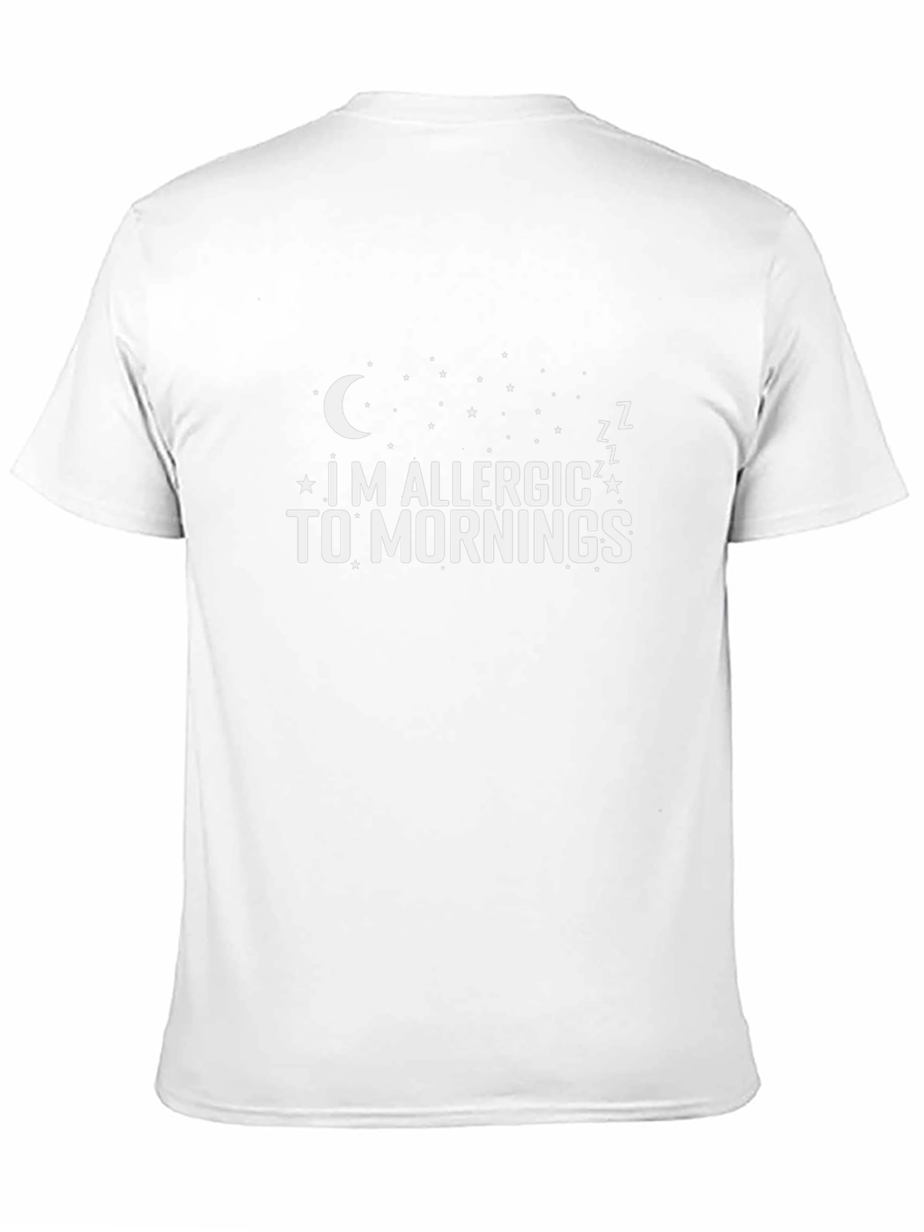 Im Allergic To Mornings Funny Graphic T-Shirt