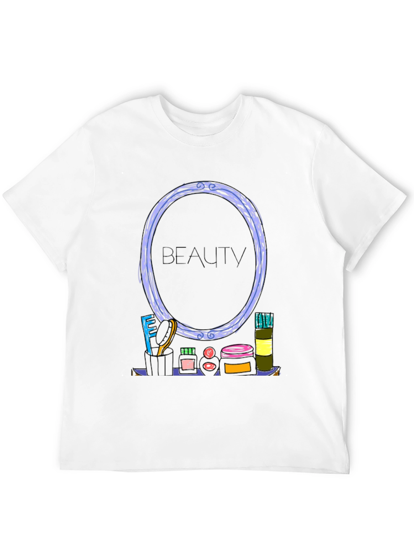Beauty Themed Graphic T-Shirt