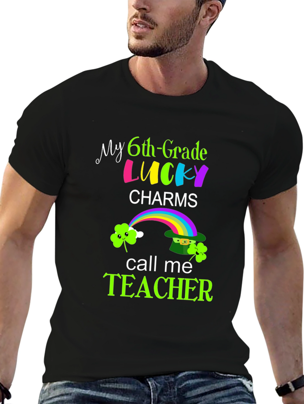 Lucky 6th Grade Teacher St. Patricks Day T-Shirt