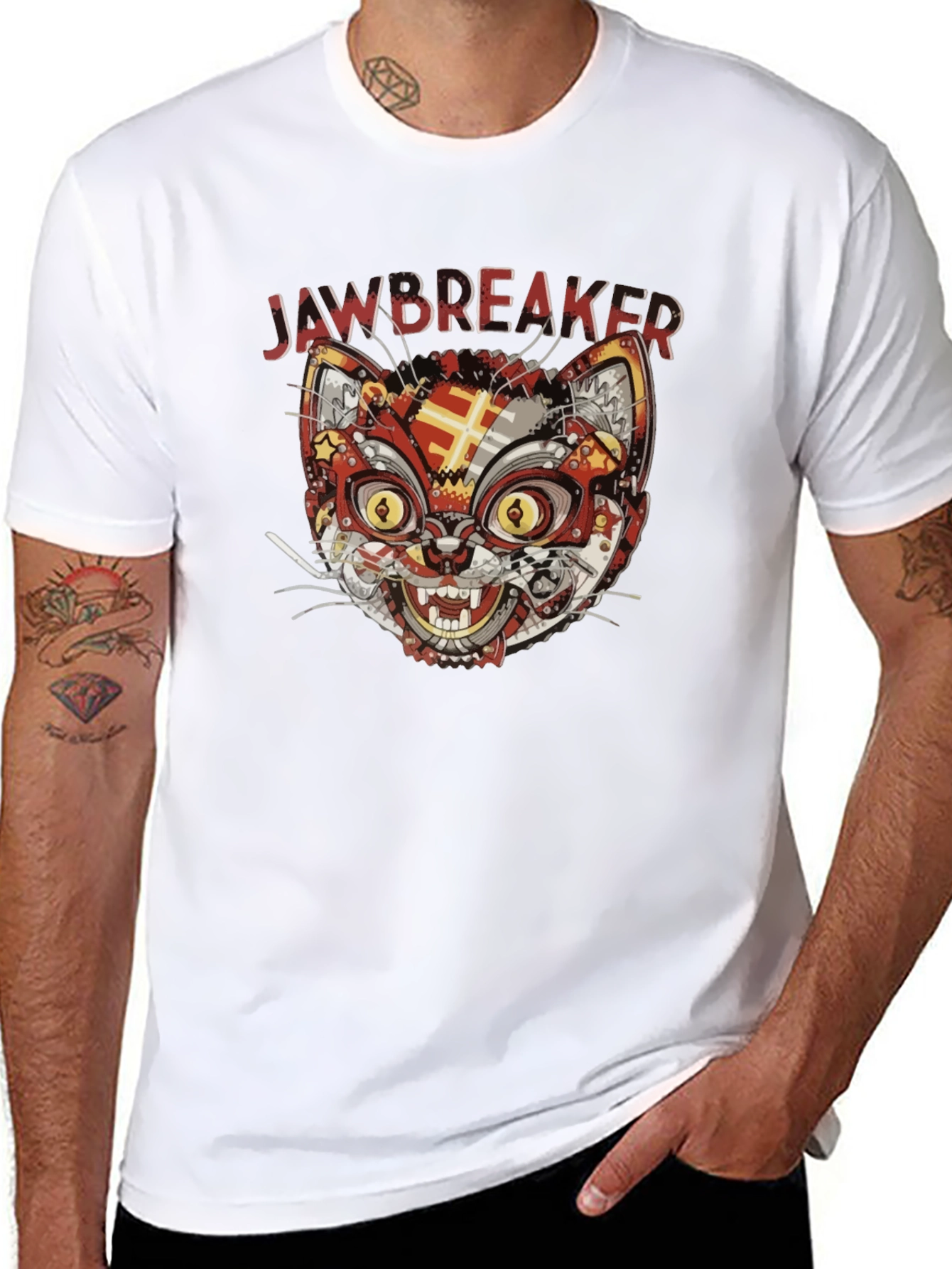 Jawbreaker Cat Graphic T-Shirt - Black