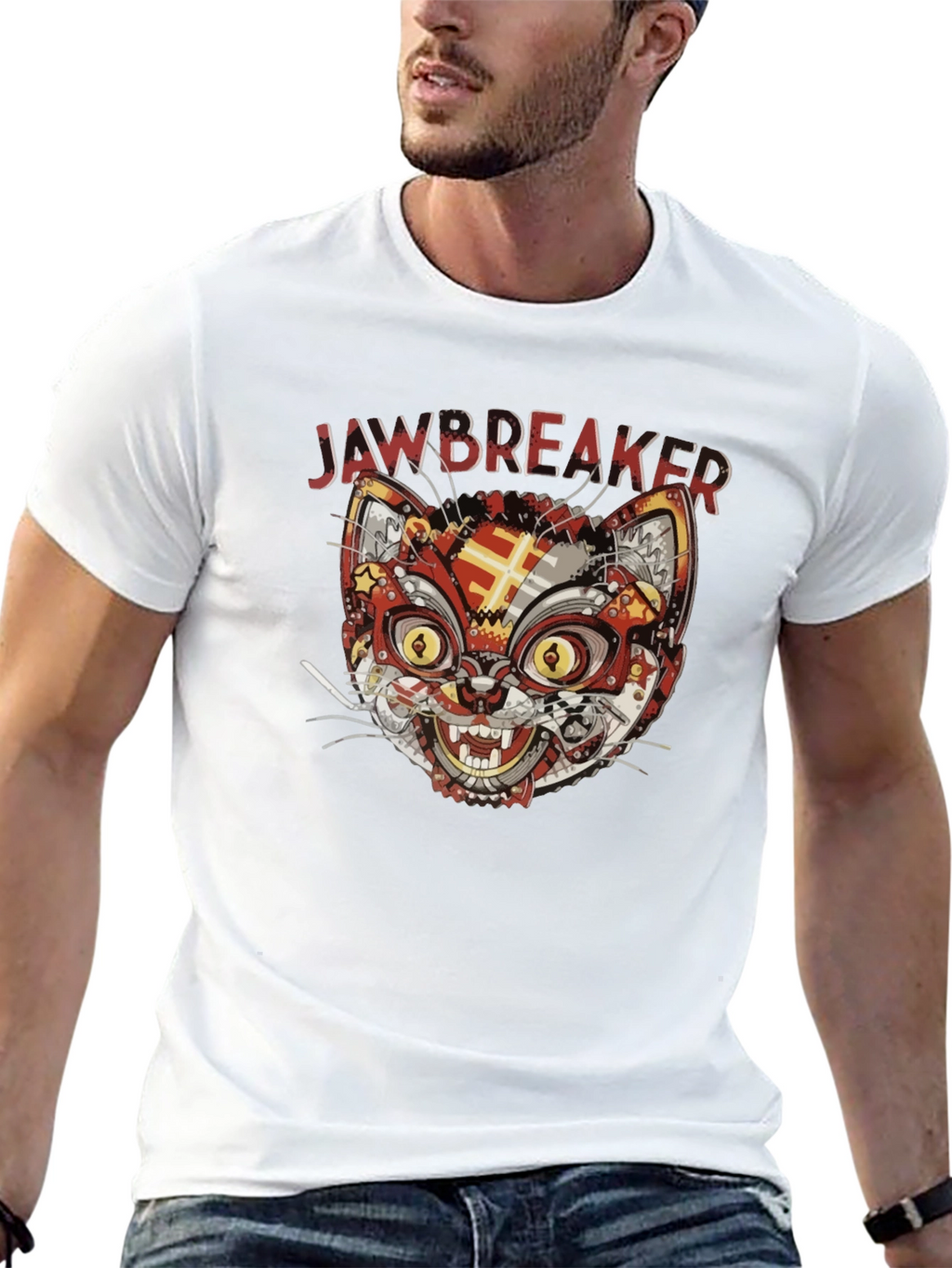 Jawbreaker Cat Graphic T-Shirt - Black