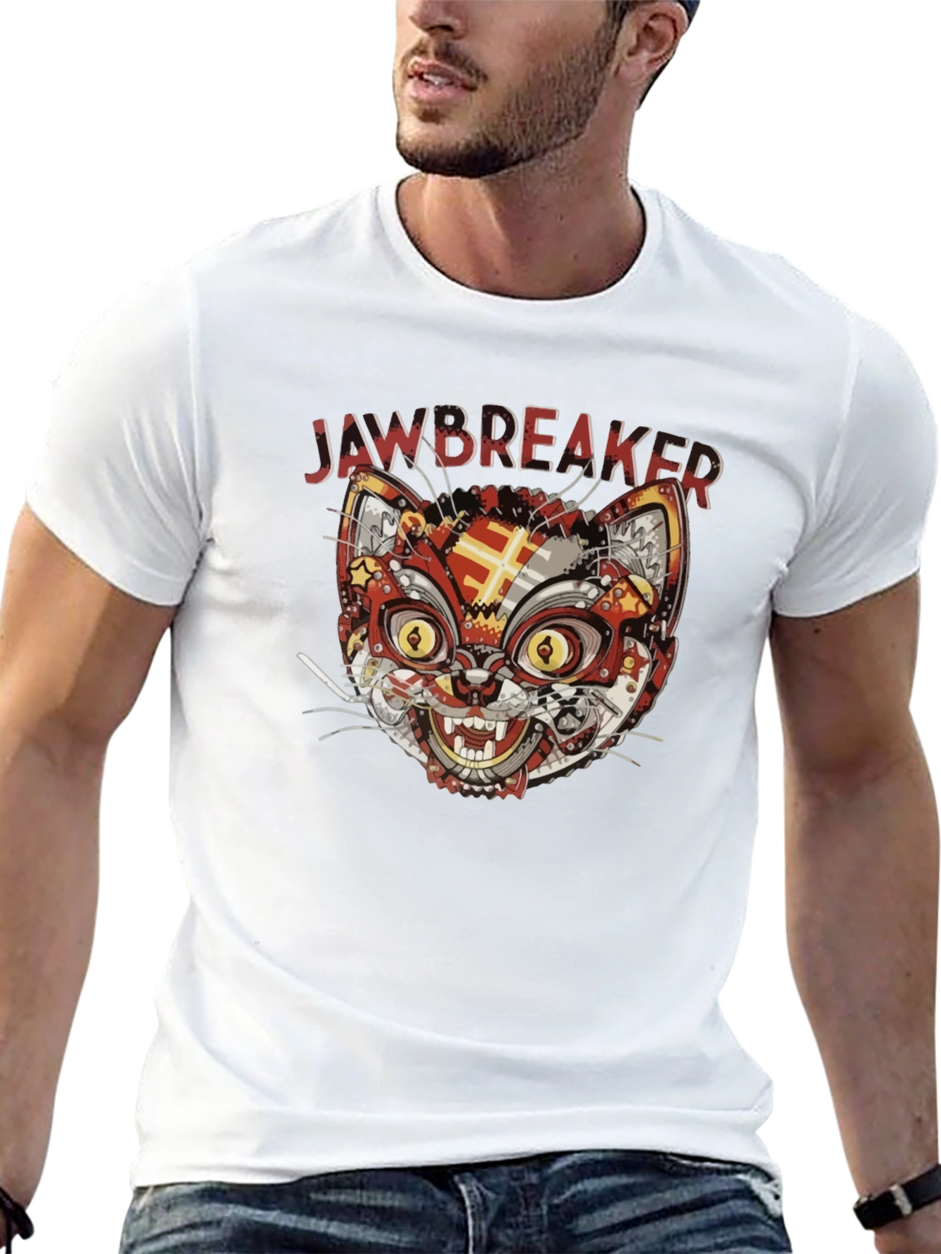 Jawbreaker Cat Graphic T-Shirt - Black