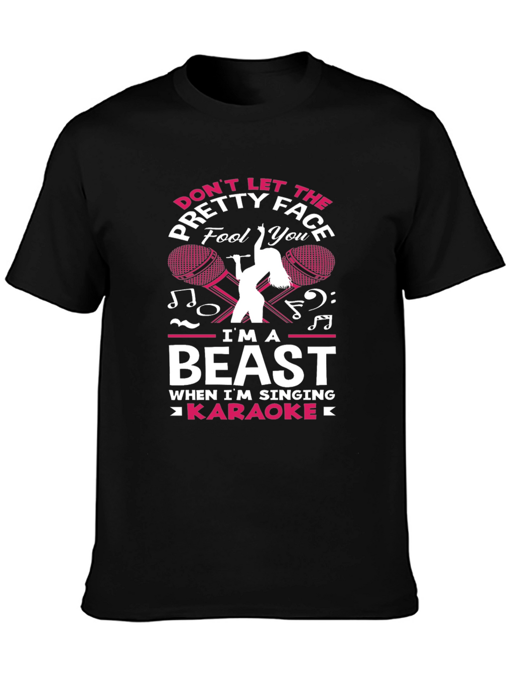Karaoke Beast T-Shirt - Funny Music Lover Tee