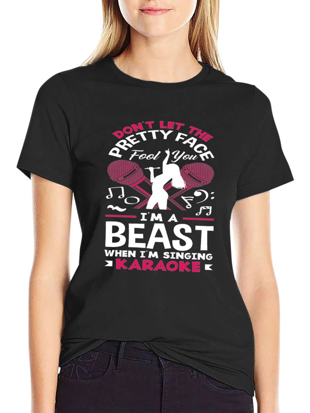 Karaoke Beast T-Shirt - Funny Music Lover Tee
