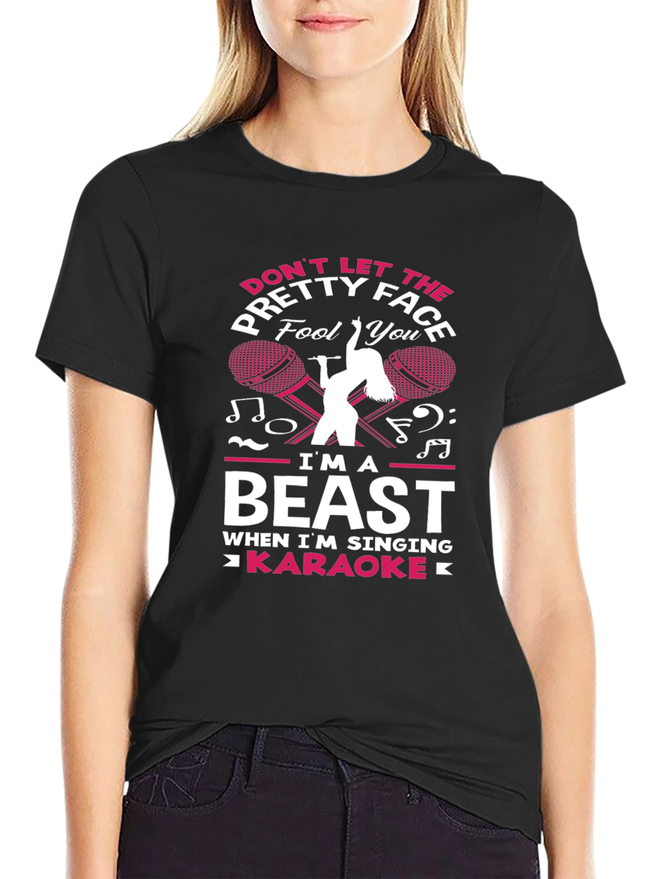 Karaoke Beast T-Shirt - Funny Music Lover Tee