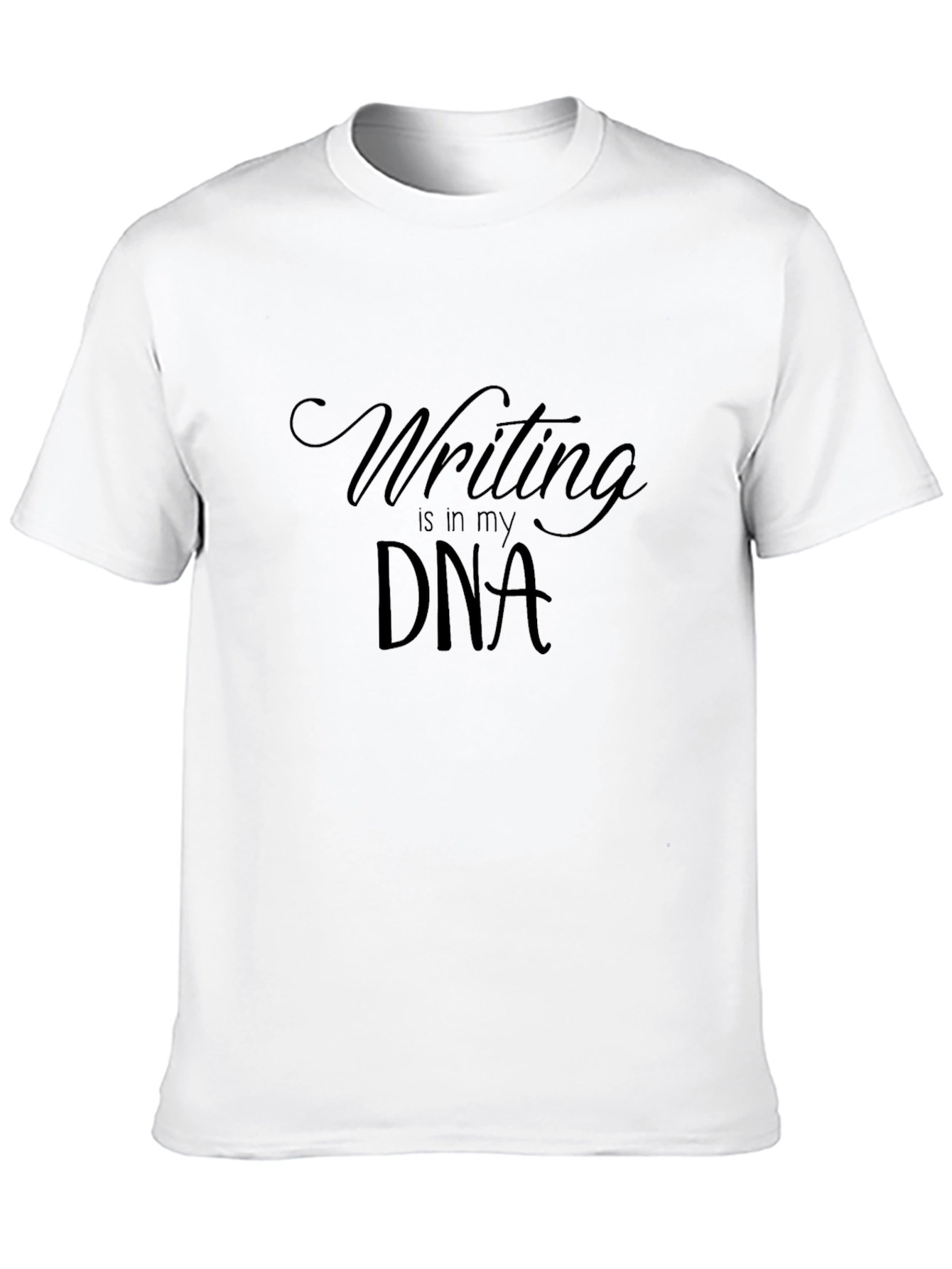 Writing is in my DNA Black T-Shirt