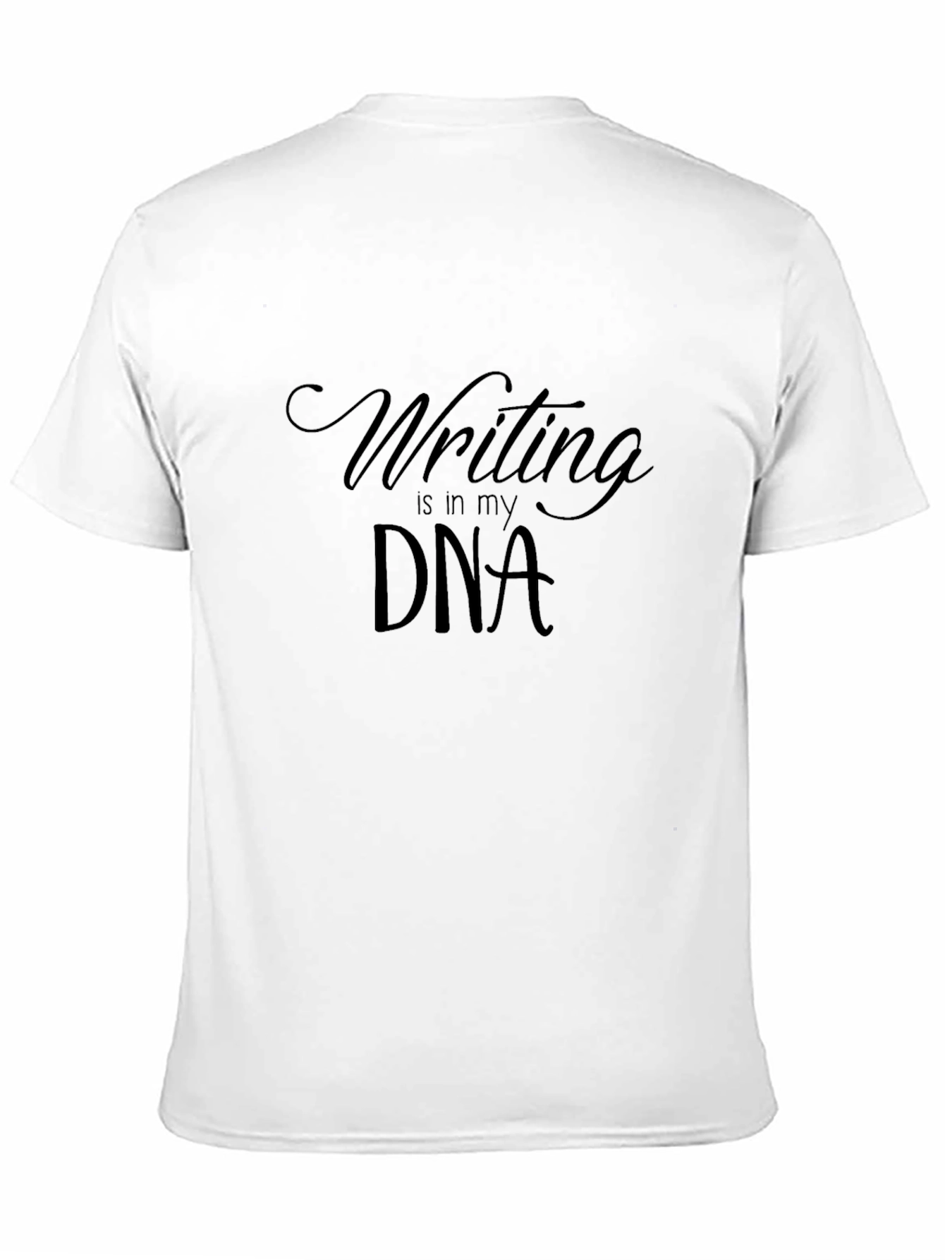 Writing is in my DNA Black T-Shirt