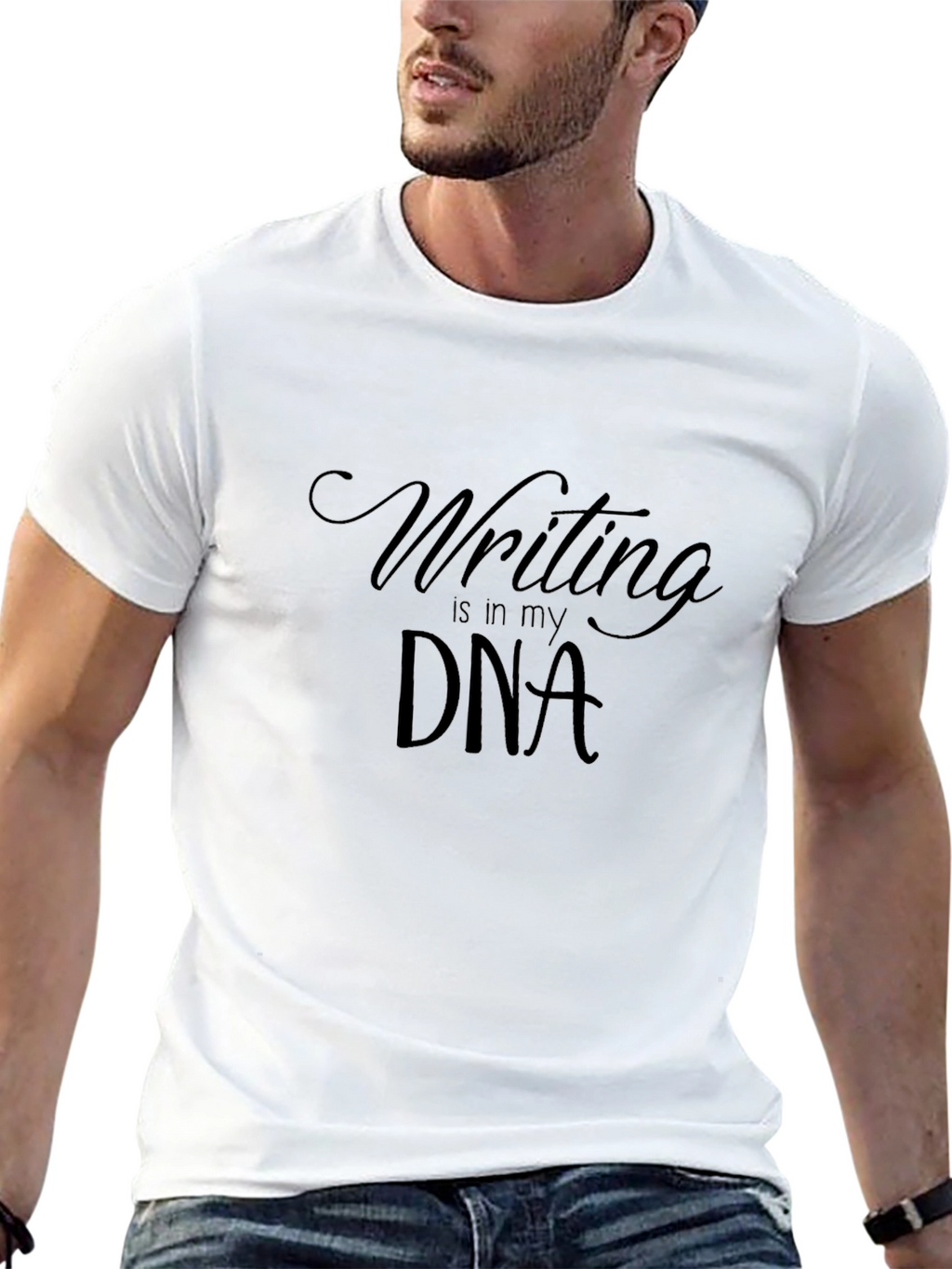 Writing is in my DNA Black T-Shirt