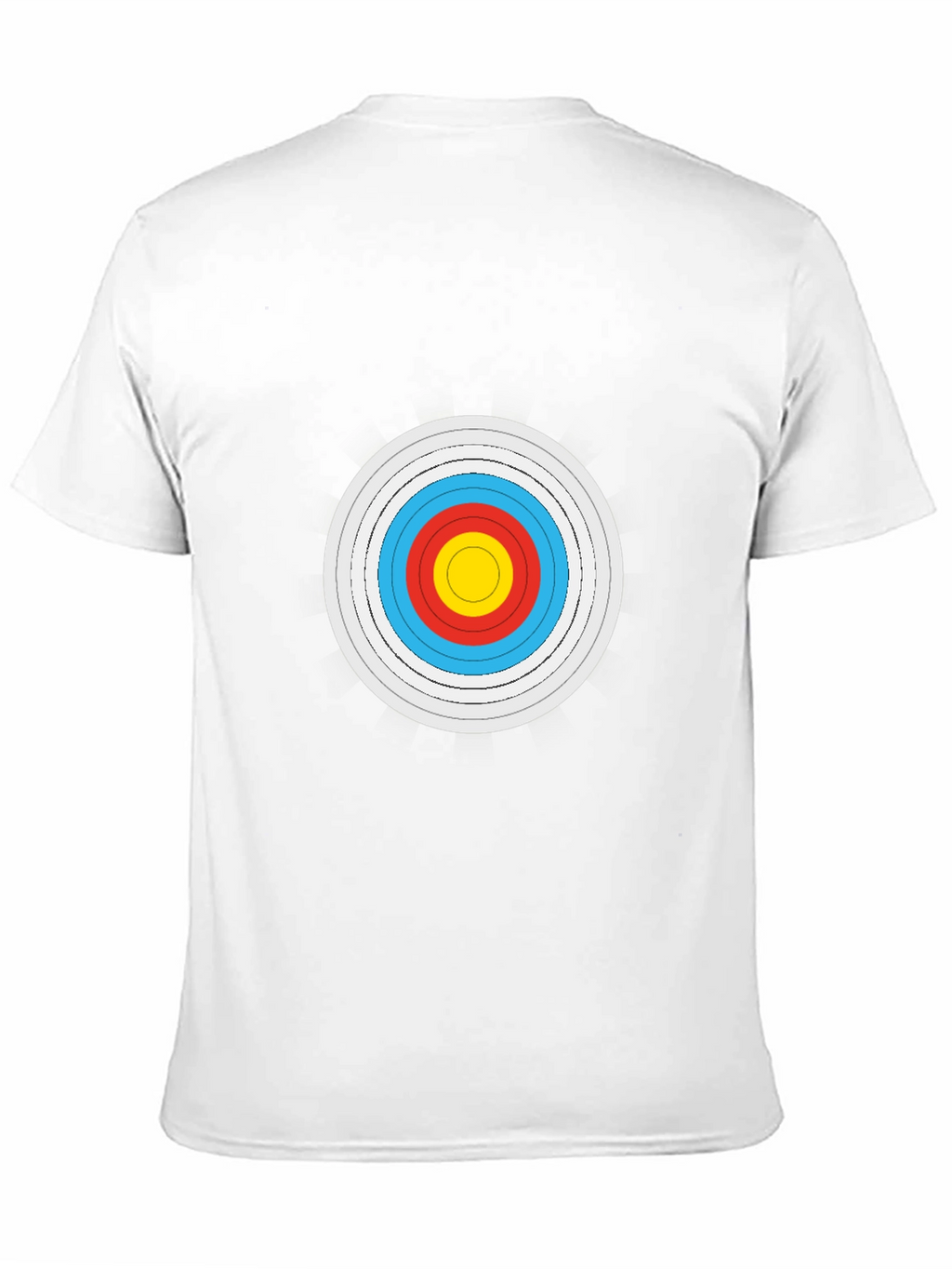 Archery Target Graphic Tee - Black Cotton Comfort
