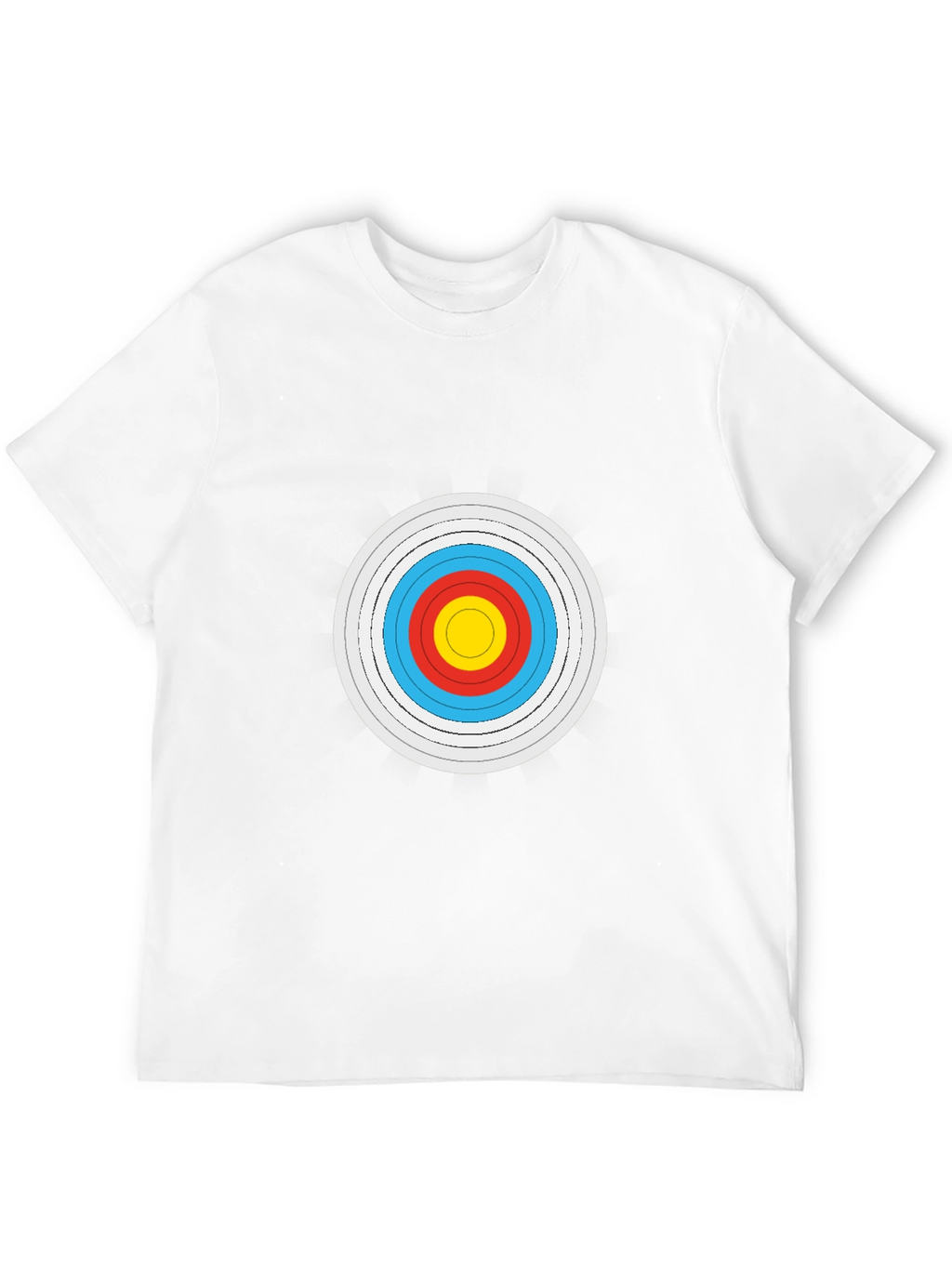 Archery Target Graphic Tee - Black Cotton Comfort