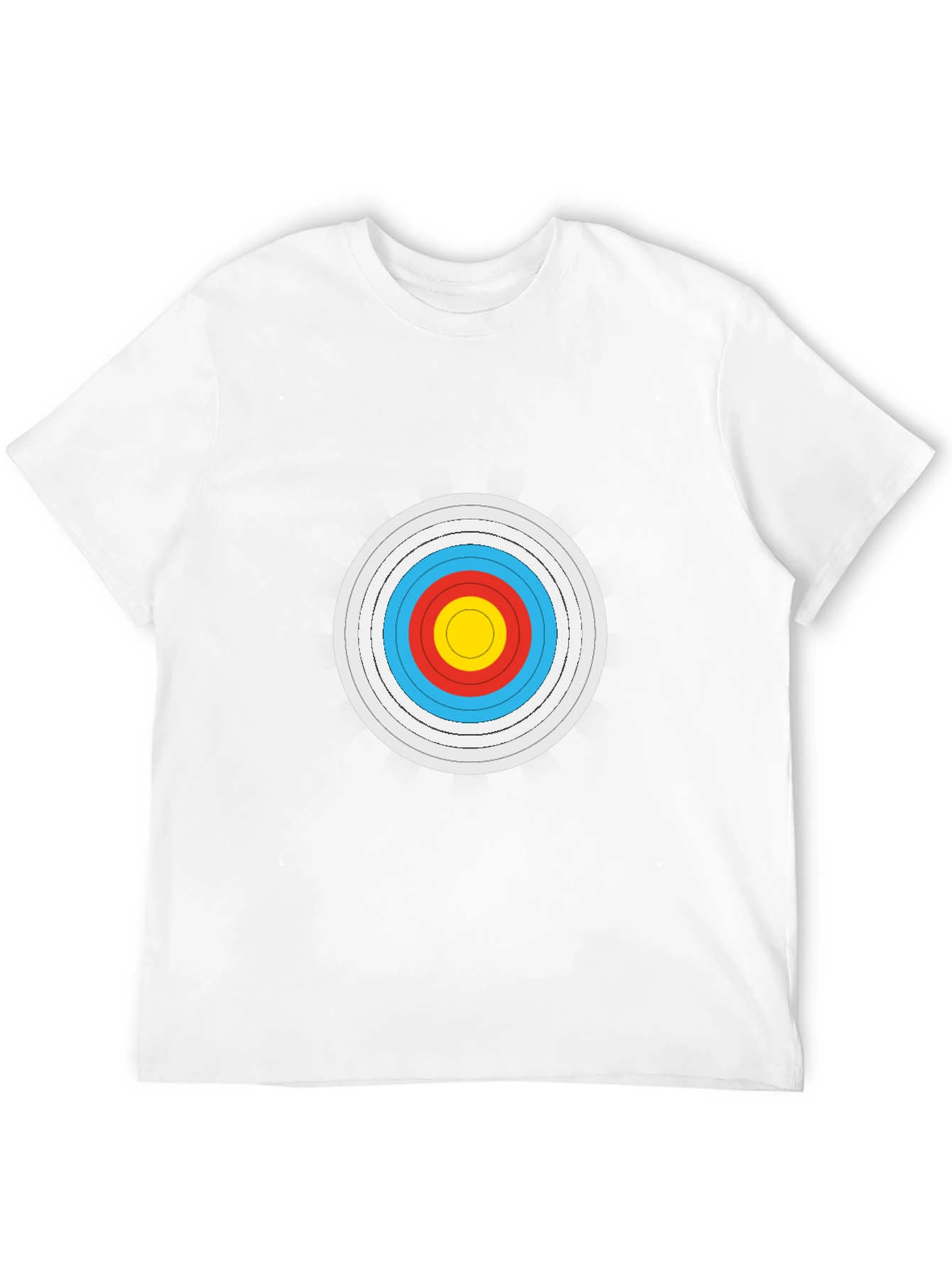 Archery Target Graphic Tee - Black Cotton Comfort