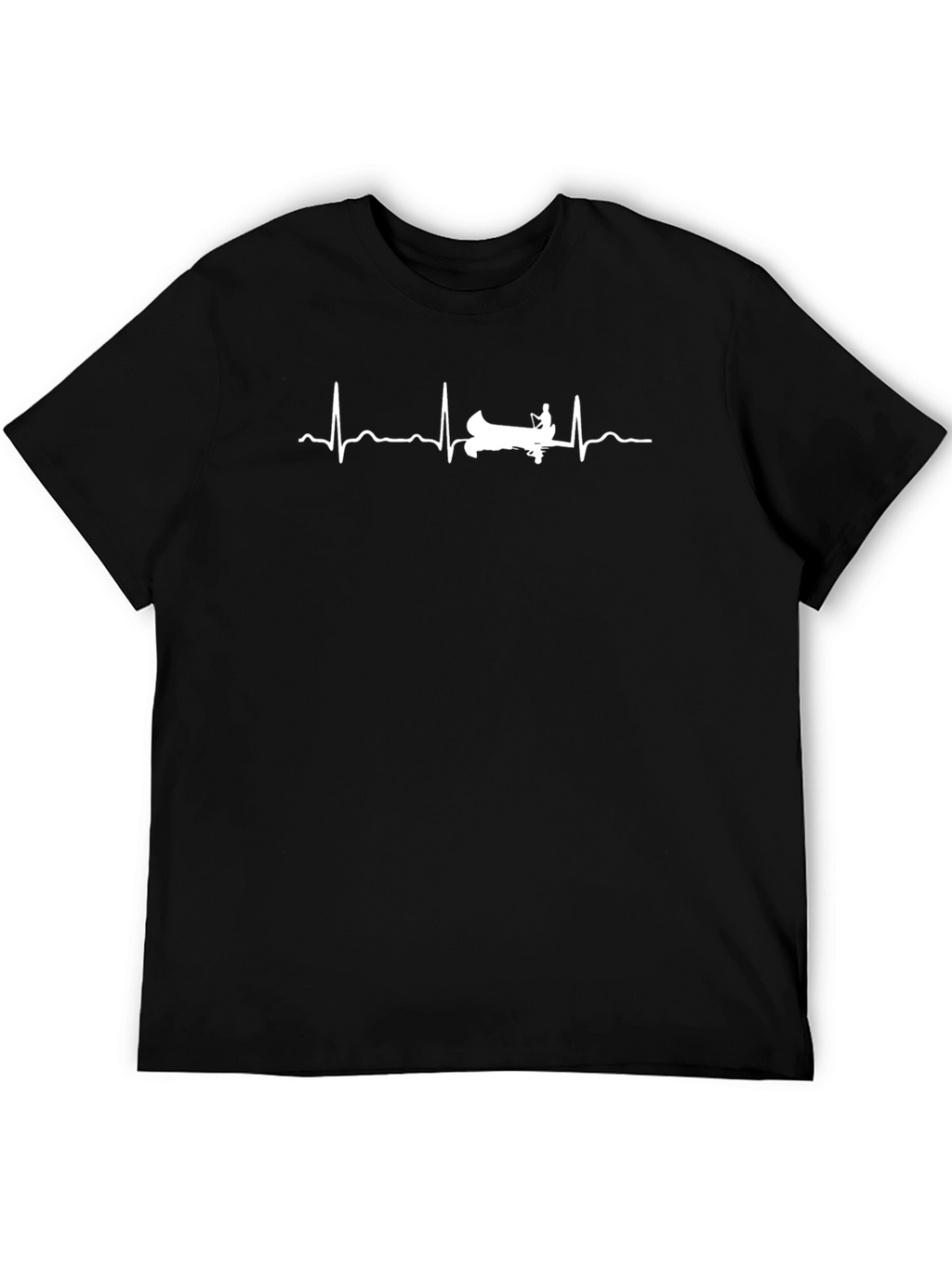 Canoe Heartbeat T-Shirt - Black
