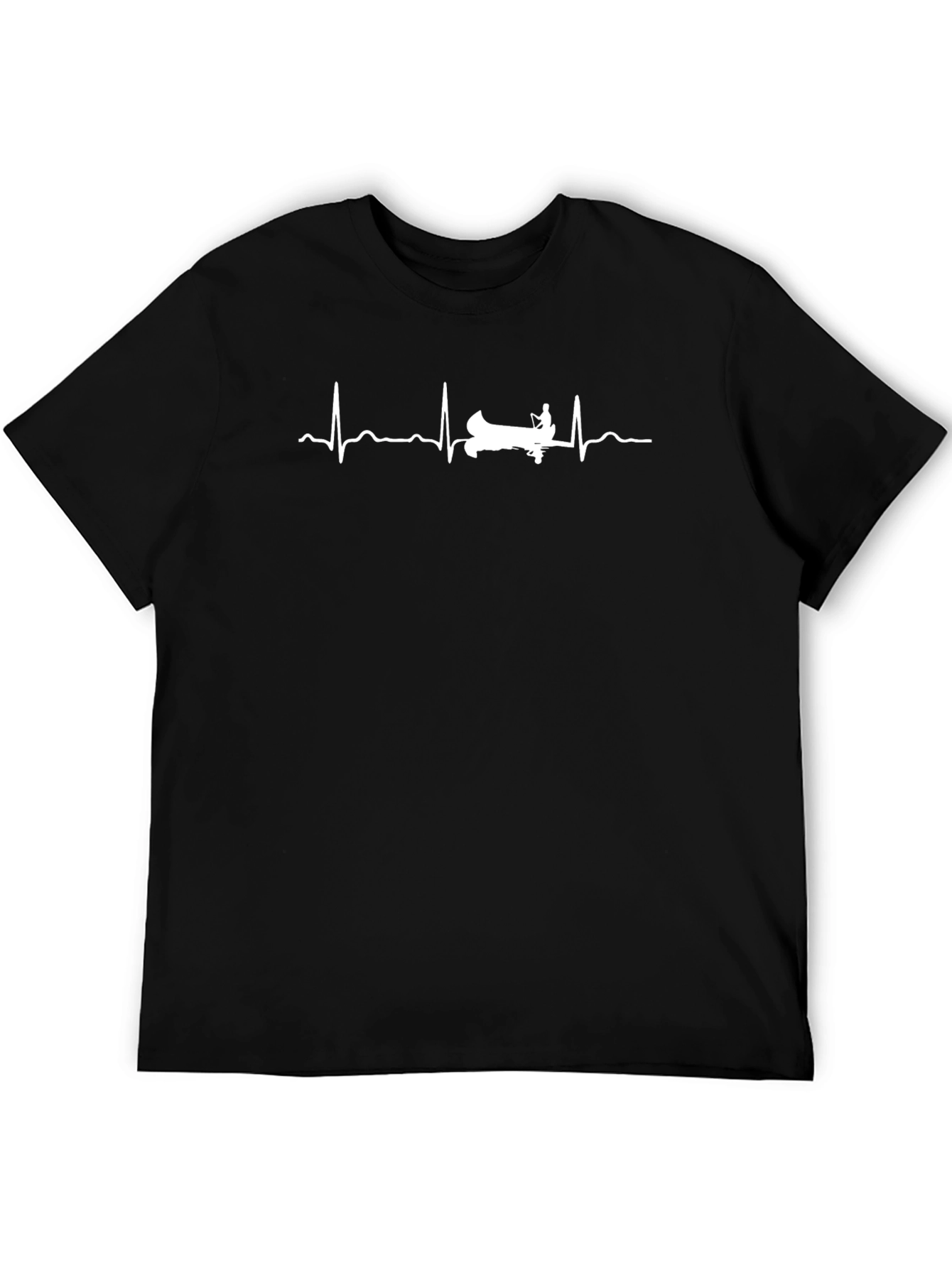 Canoe Heartbeat T-Shirt - Black
