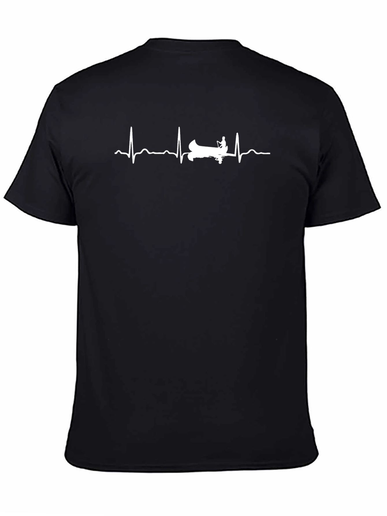 Canoe Heartbeat T-Shirt - Black