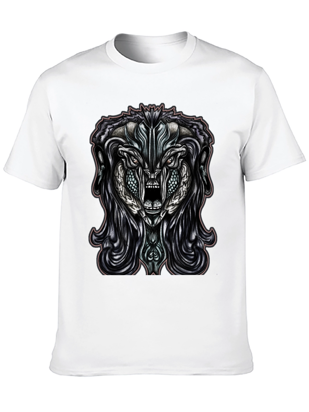 Monster Graphic Print Black T-Shirt