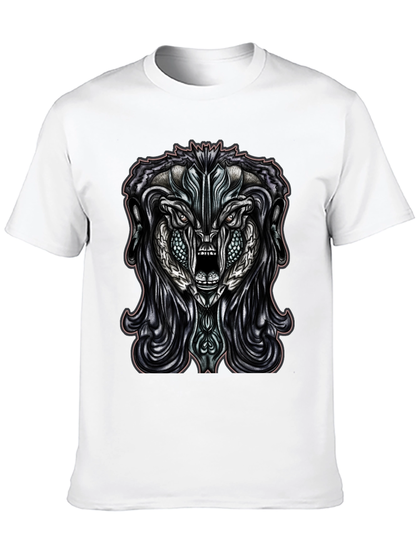 Monster Graphic Print Black T-Shirt