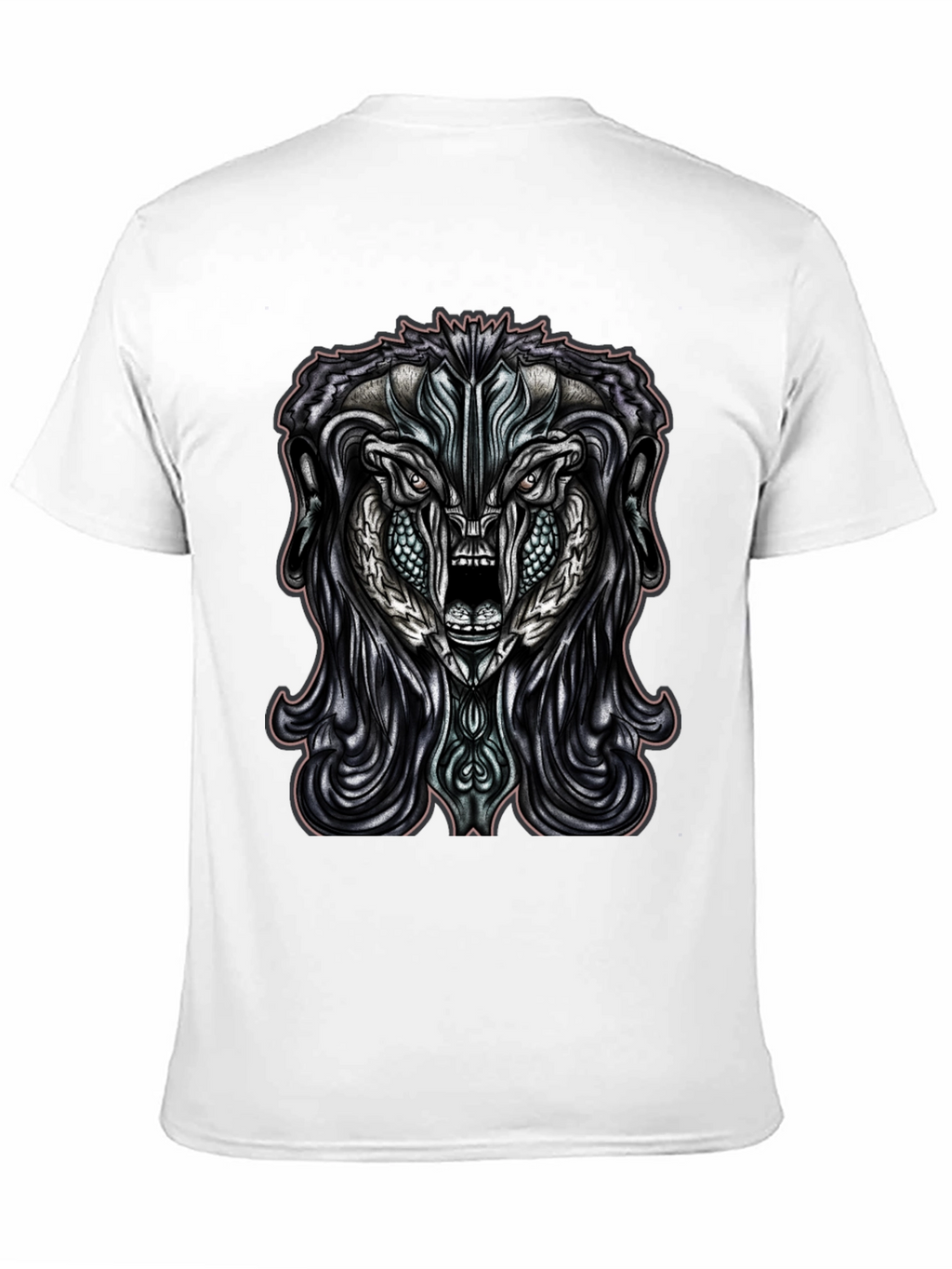 Monster Graphic Print Black T-Shirt