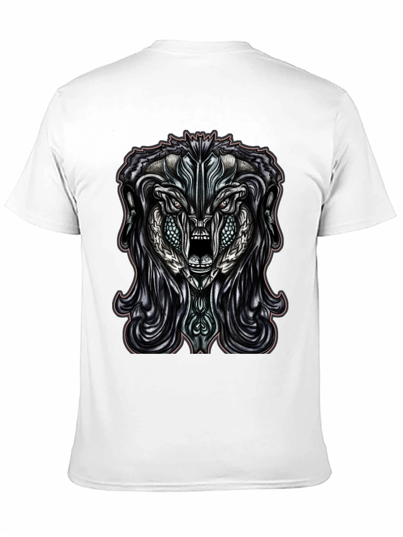Monster Graphic Print Black T-Shirt