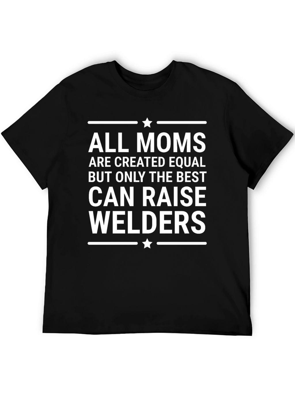 Best Mom Welder T-Shirt - Black Cotton Blend Tee