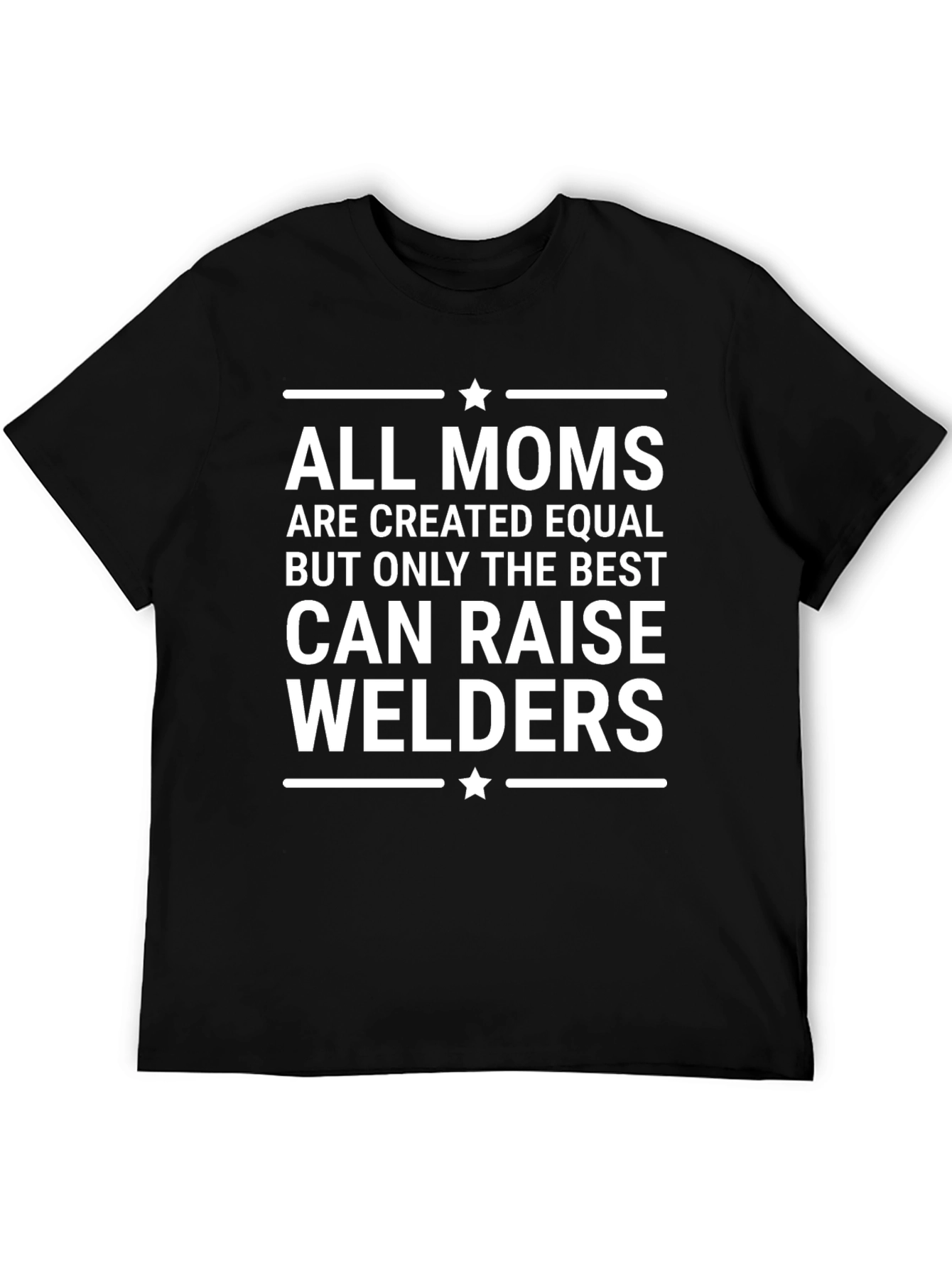 Best Mom Welder T-Shirt - Black Cotton Blend Tee