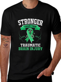 Stronger Than This TBI Awareness Ribbon Graphic Tee