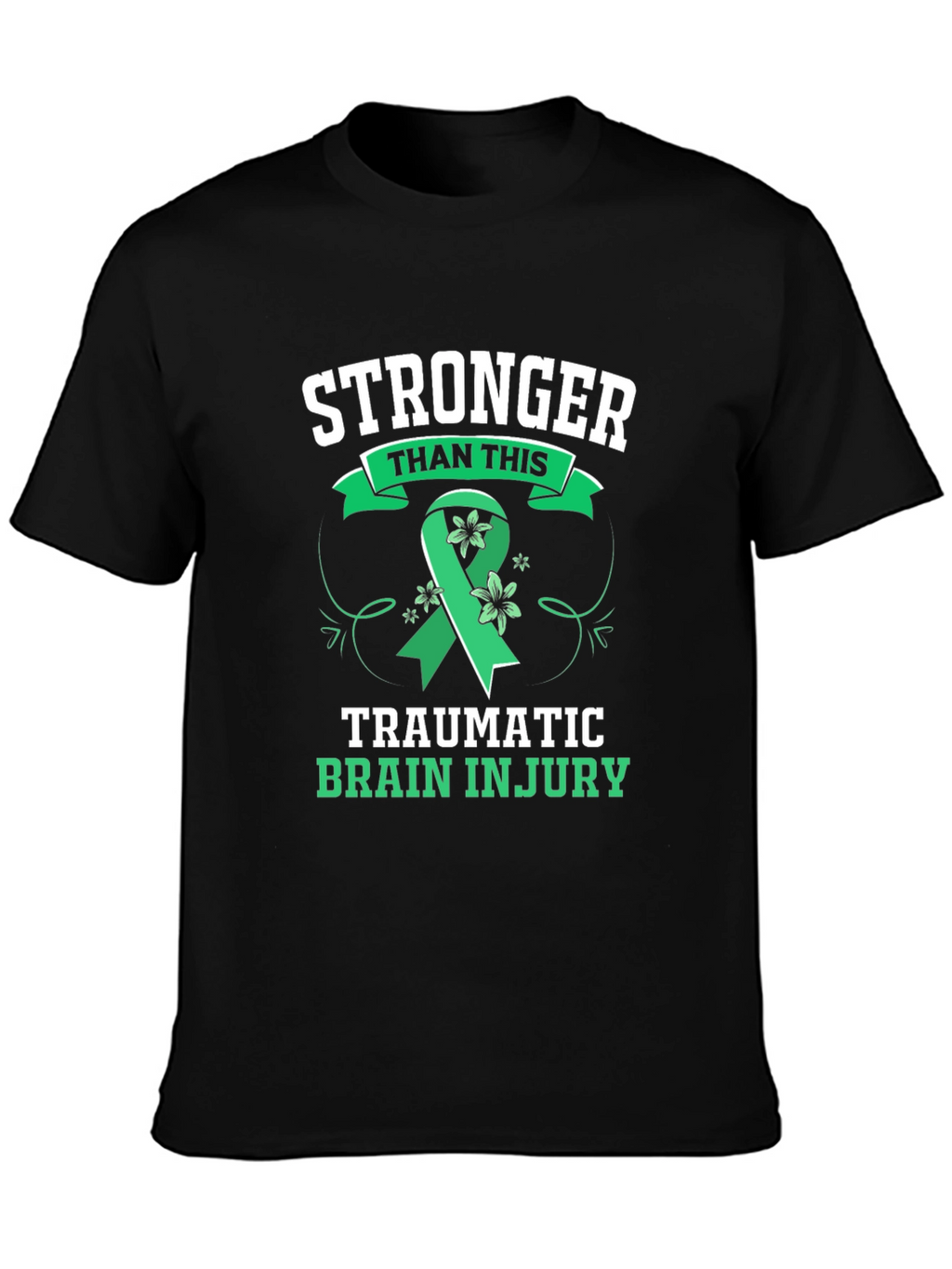 Stronger Than This TBI Awareness Ribbon Graphic Tee
