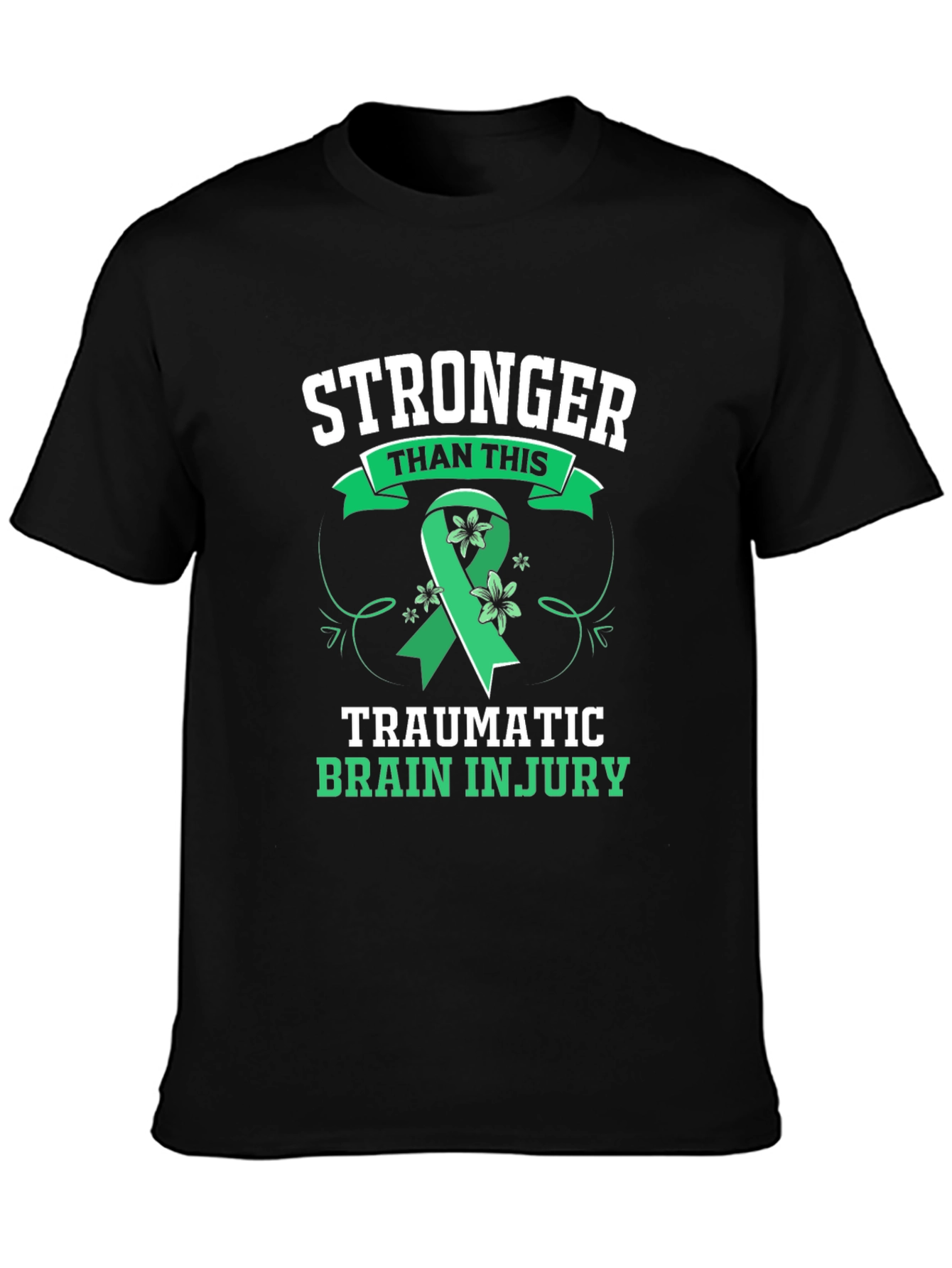 Stronger Than This TBI Awareness Ribbon Graphic Tee