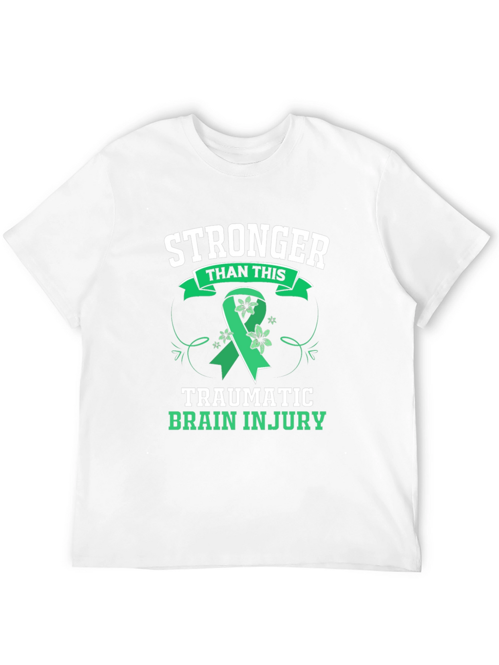 Stronger Than This TBI Awareness Ribbon Graphic Tee