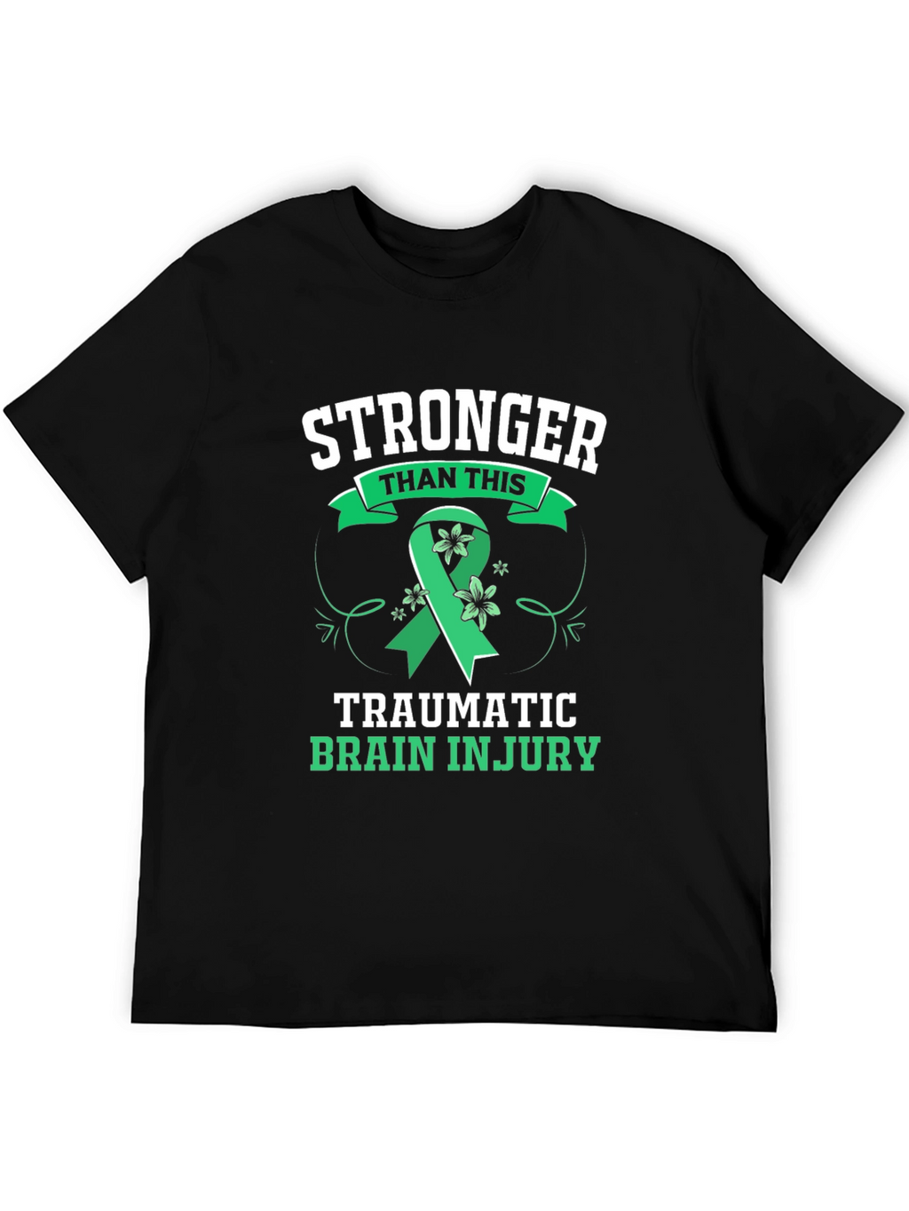 Stronger Than This TBI Awareness Ribbon Graphic Tee