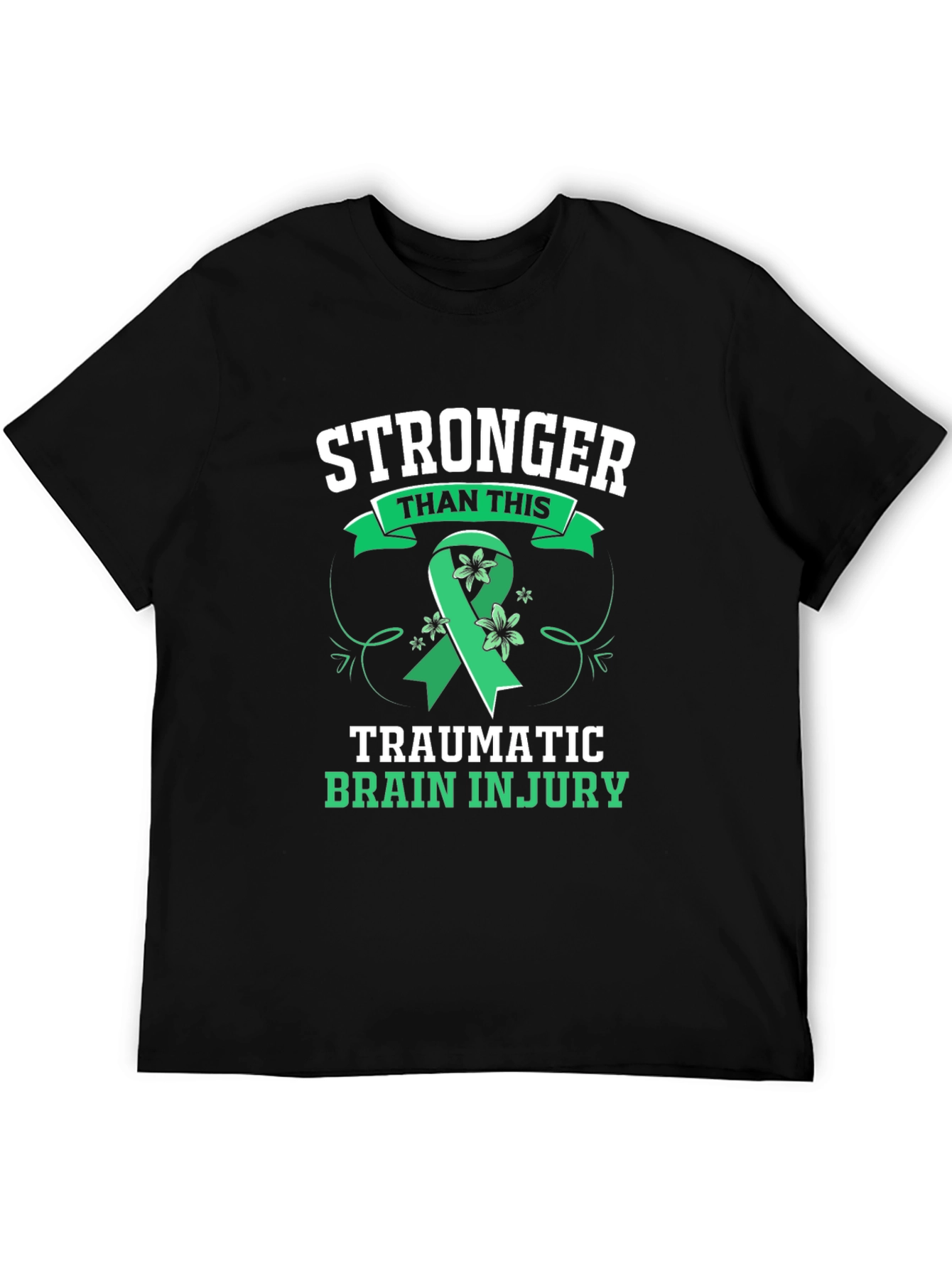 Stronger Than This TBI Awareness Ribbon Graphic Tee