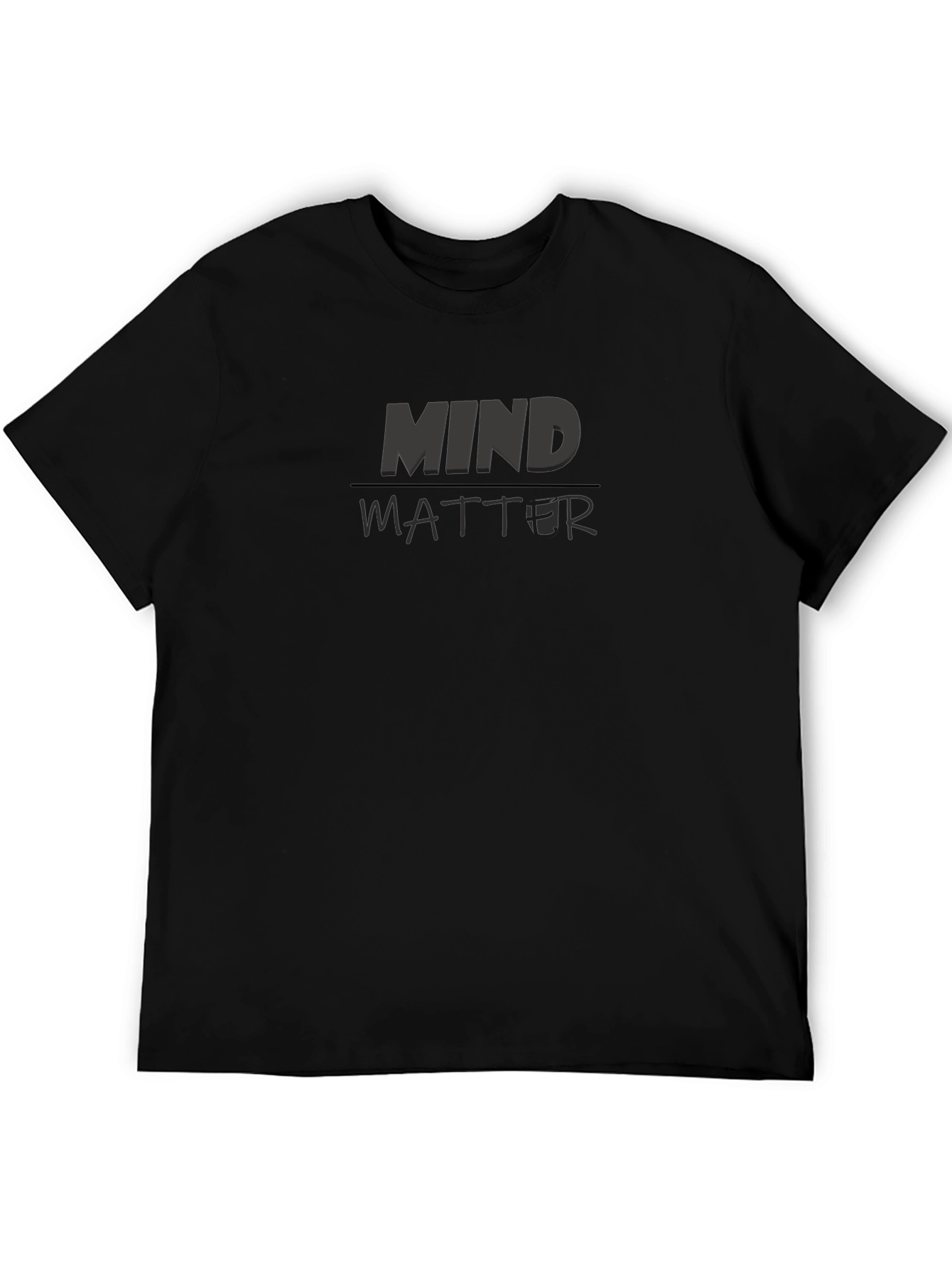 Mind Over Matter Graphic Black T-Shirt