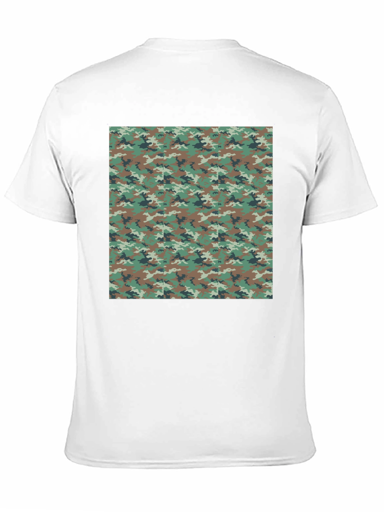 Camo Print Black T-Shirt - Mens Fashion