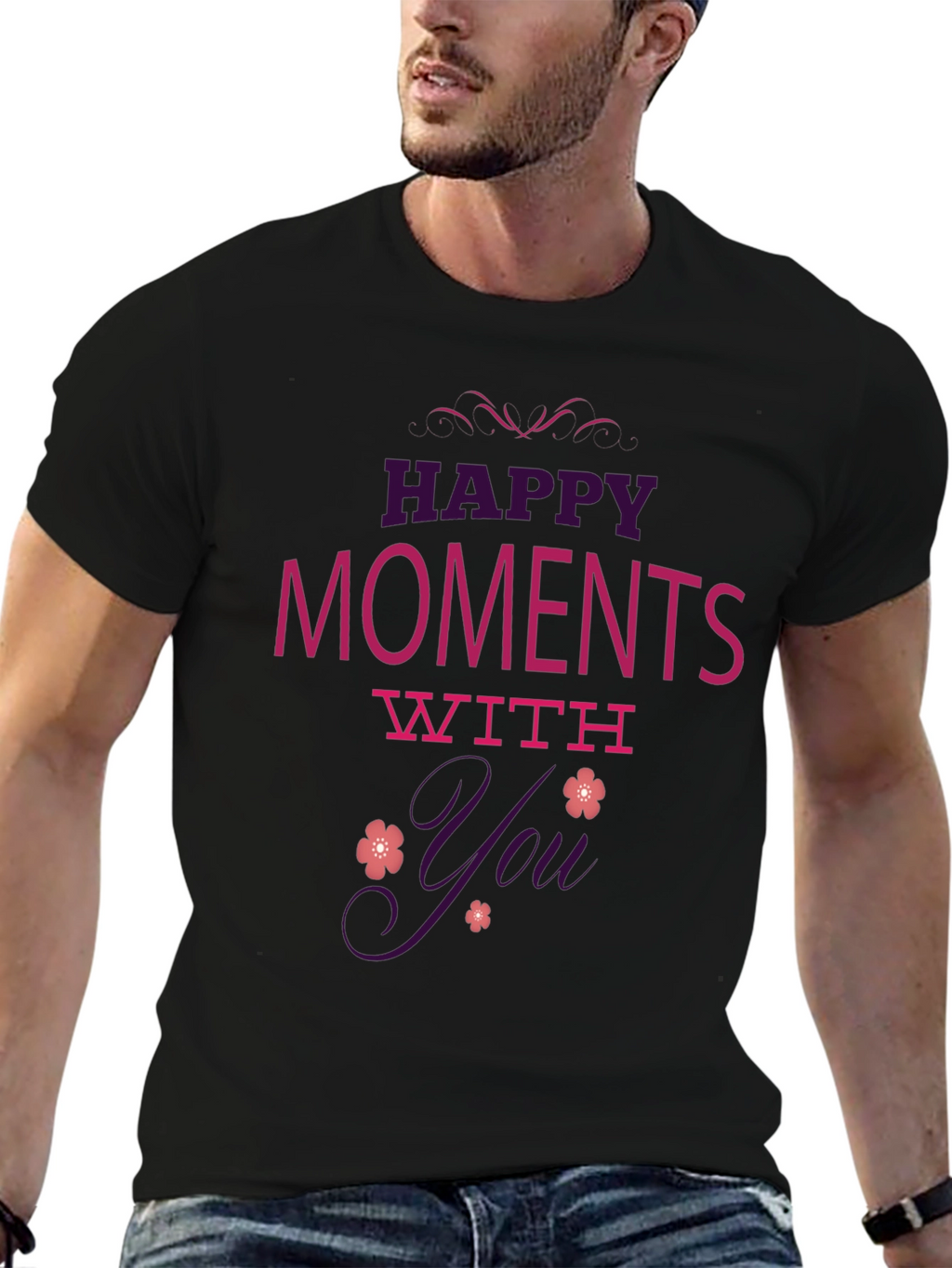 Happy Moments with You Graphic T-Shirt