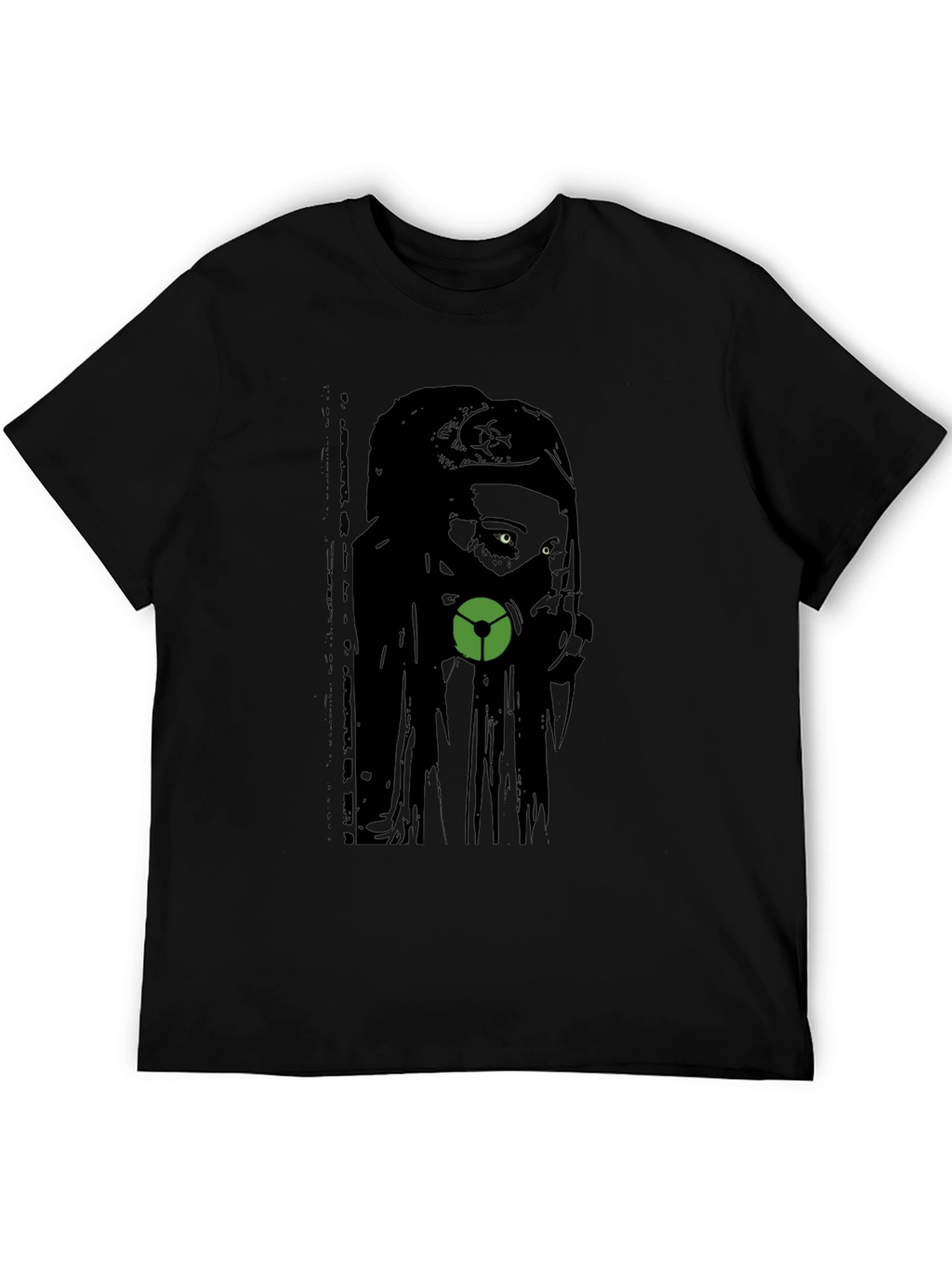 Gas Mask Girl Graphic Tee - Black Cotton T-Shirt