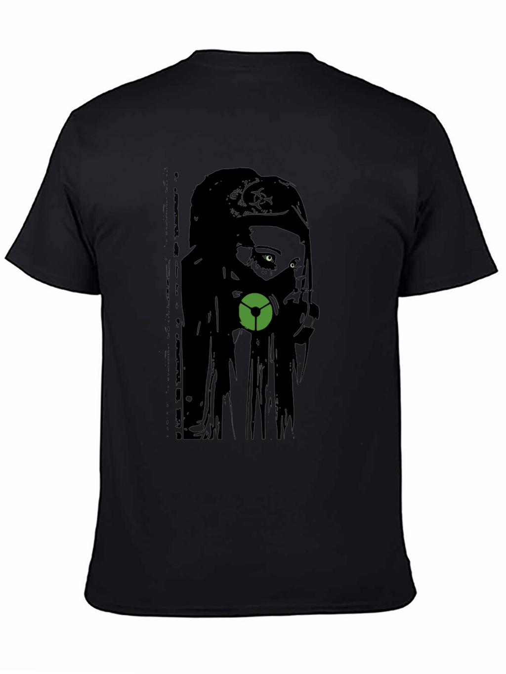 Gas Mask Girl Graphic Tee - Black Cotton T-Shirt
