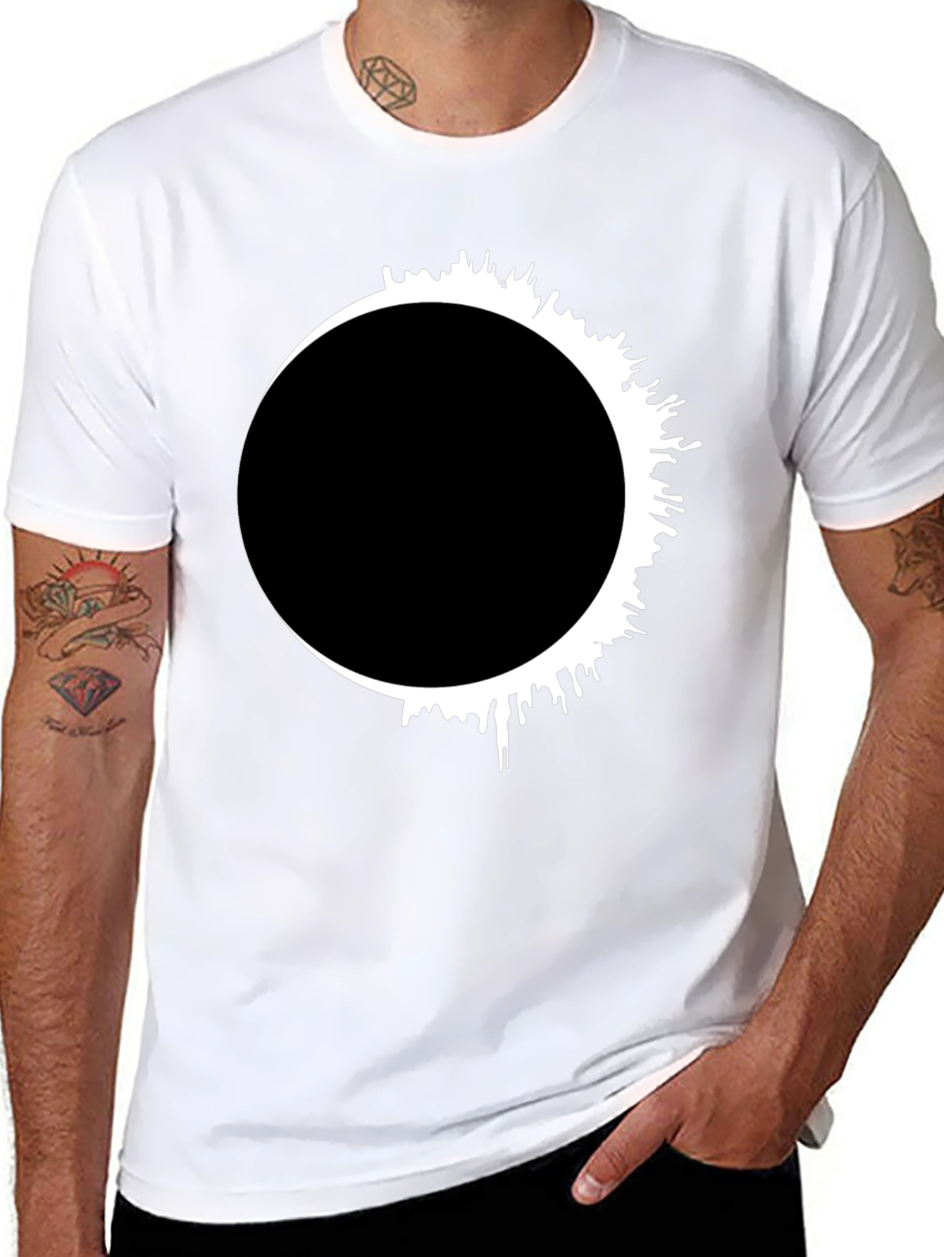 Eclipse Graphic Tee - Mens Black T-Shirt