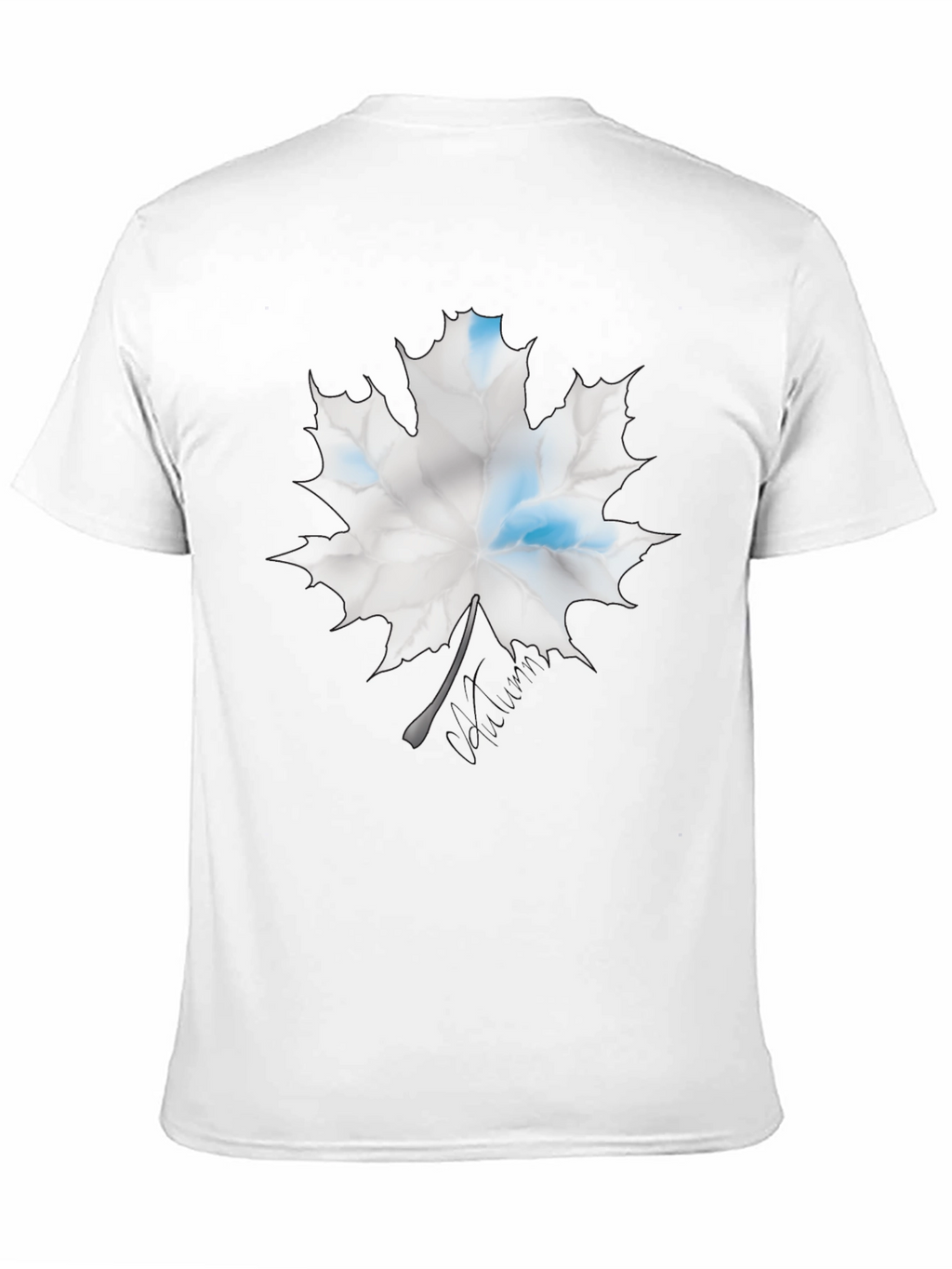 Maple Leaf Graphic Print Black T-Shirt