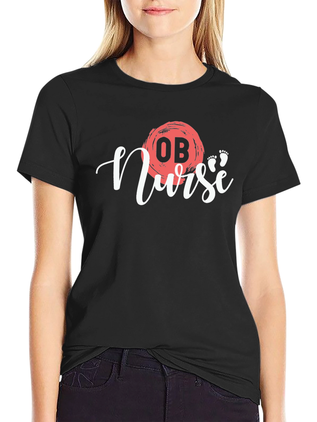 OB Nurse Graphic T-Shirt - Stylish Medical Apparel