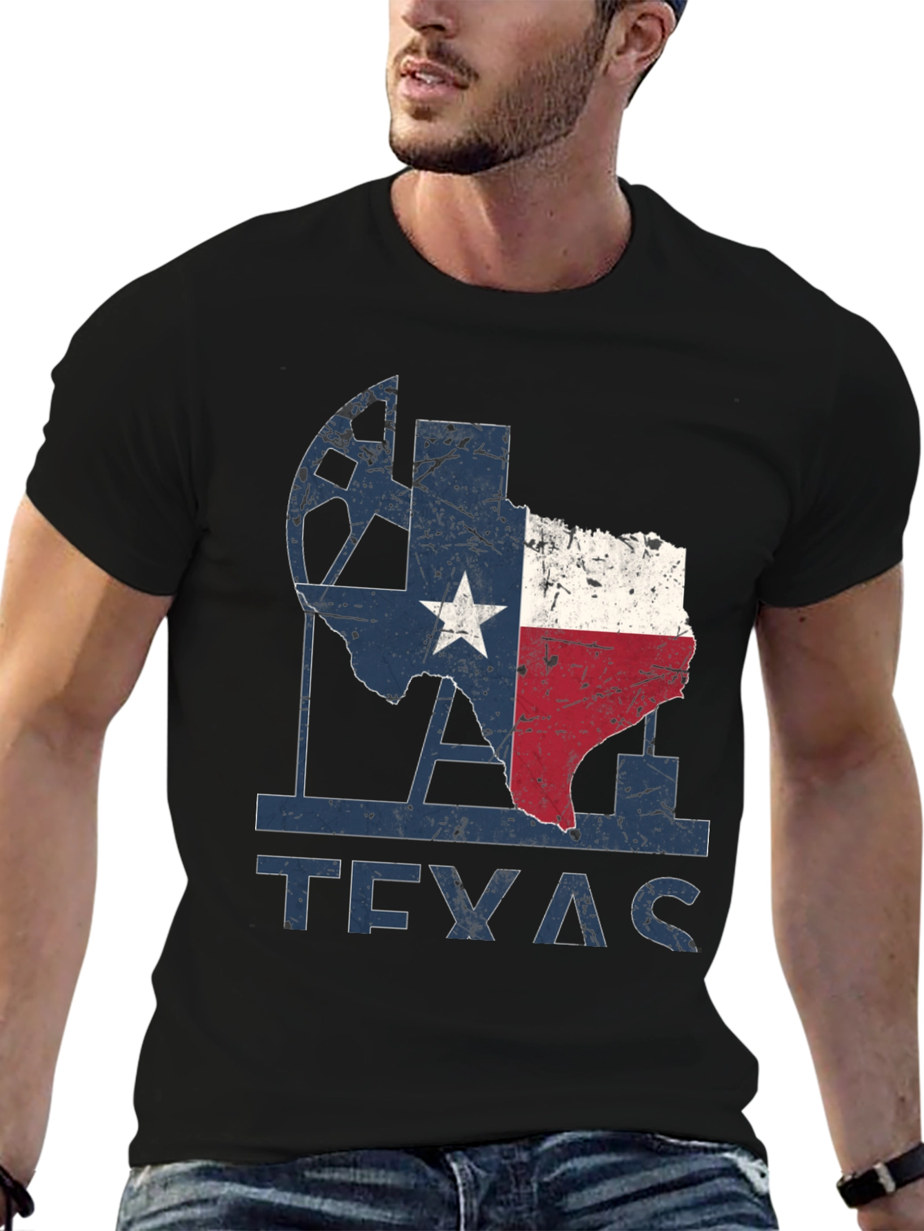 Texas Pride Graphic Tee - Distressed Design