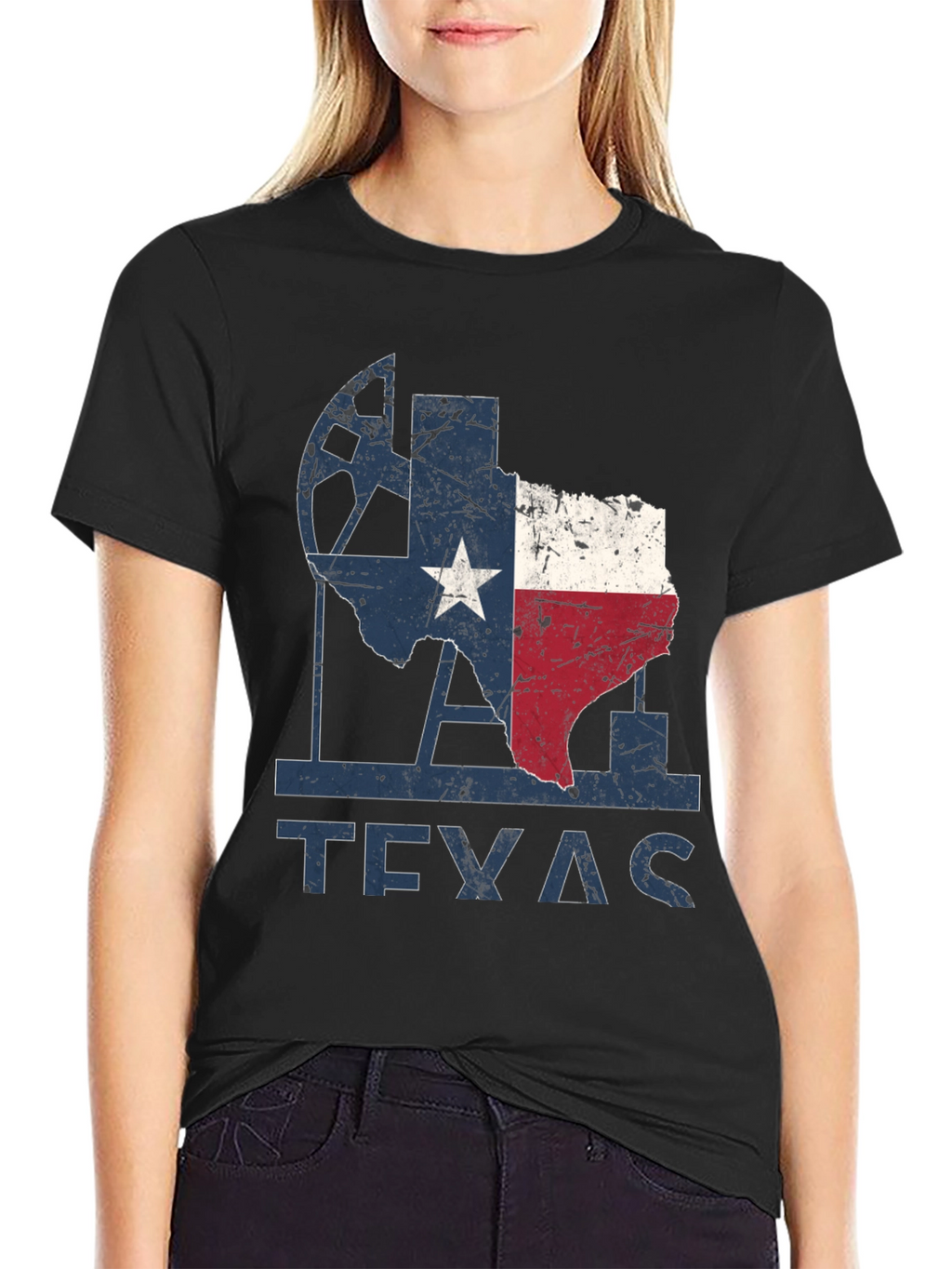 Texas Pride Graphic Tee - Distressed Design
