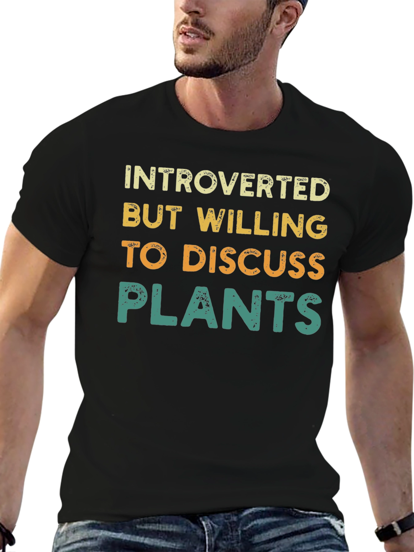 Introverted Plants Graphic T-Shirt