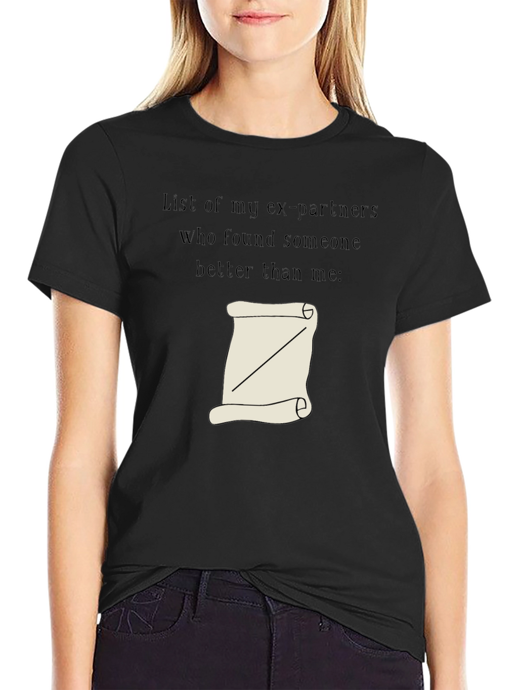 Humorous List of Exes Graphic Tee