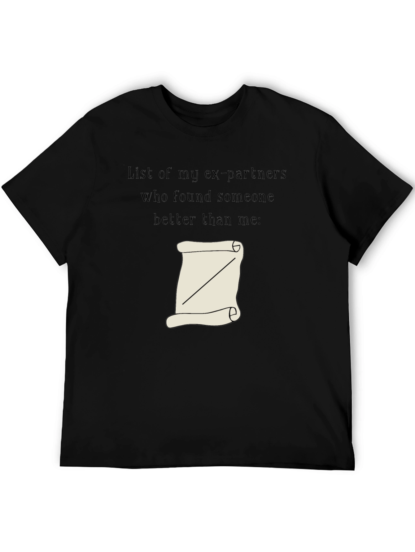 Humorous List of Exes Graphic Tee