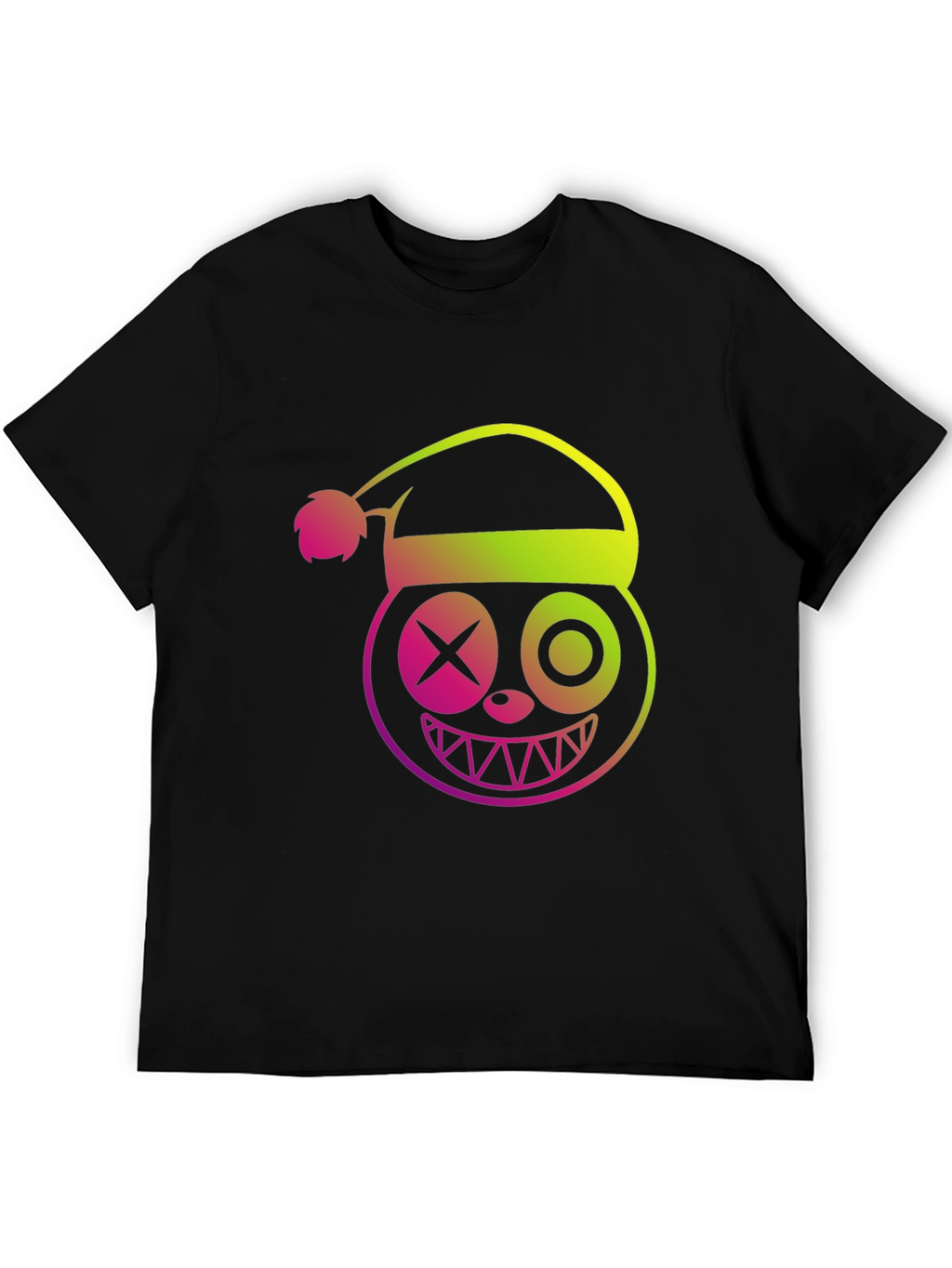 Crazy Christmas Santa Hat Graphic T-Shirt