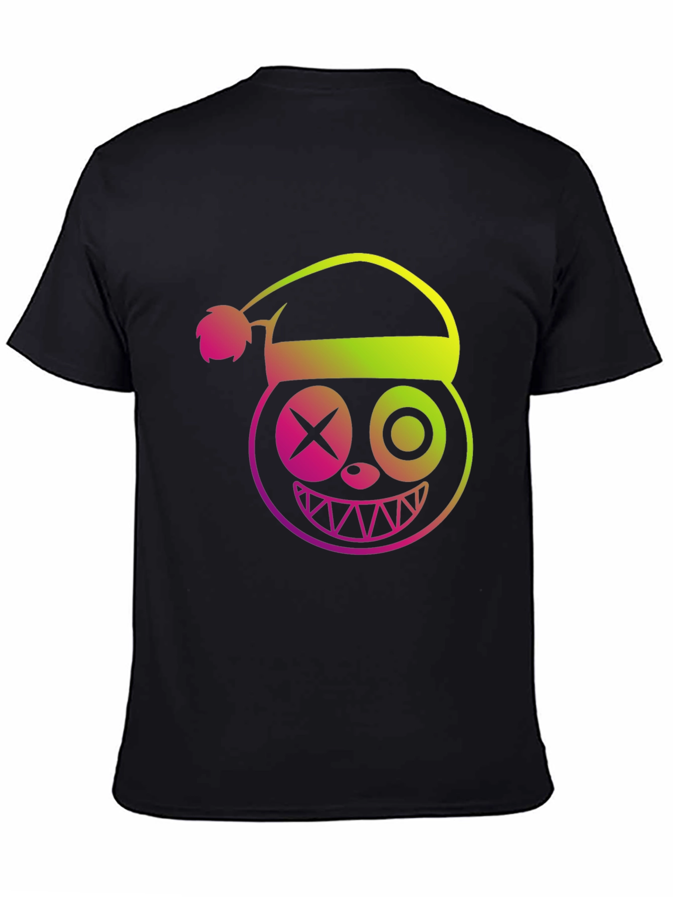 Crazy Christmas Santa Hat Graphic T-Shirt
