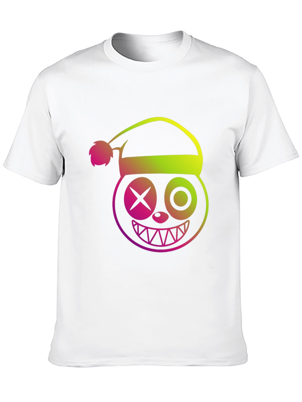 Crazy Christmas Santa Hat Graphic T-Shirt