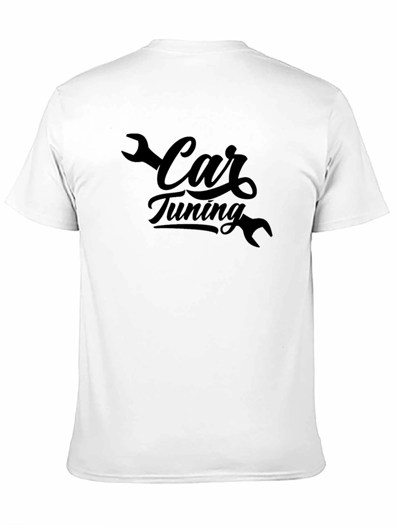Car Tuning Black T-Shirt - Mechanic Style