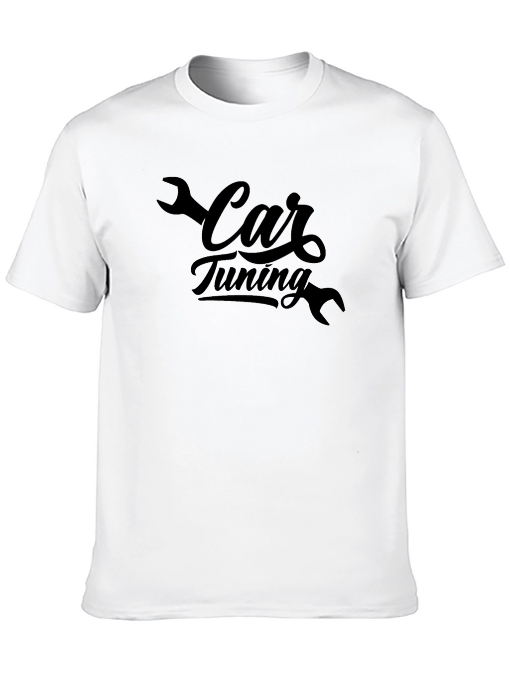 Car Tuning Black T-Shirt - Mechanic Style