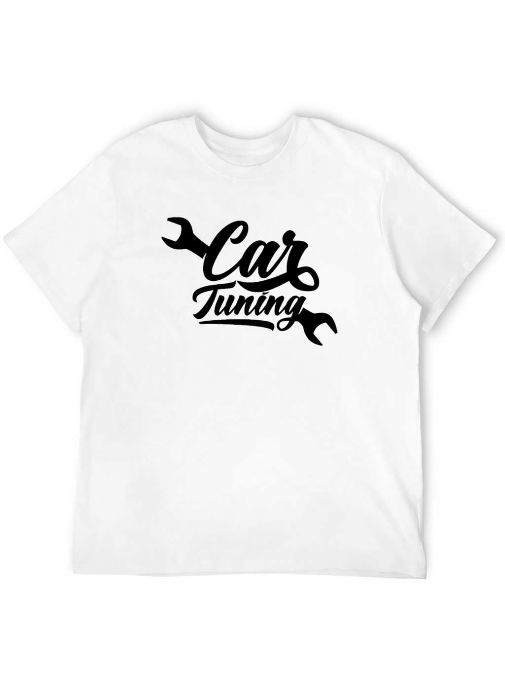 Car Tuning Black T-Shirt - Mechanic Style