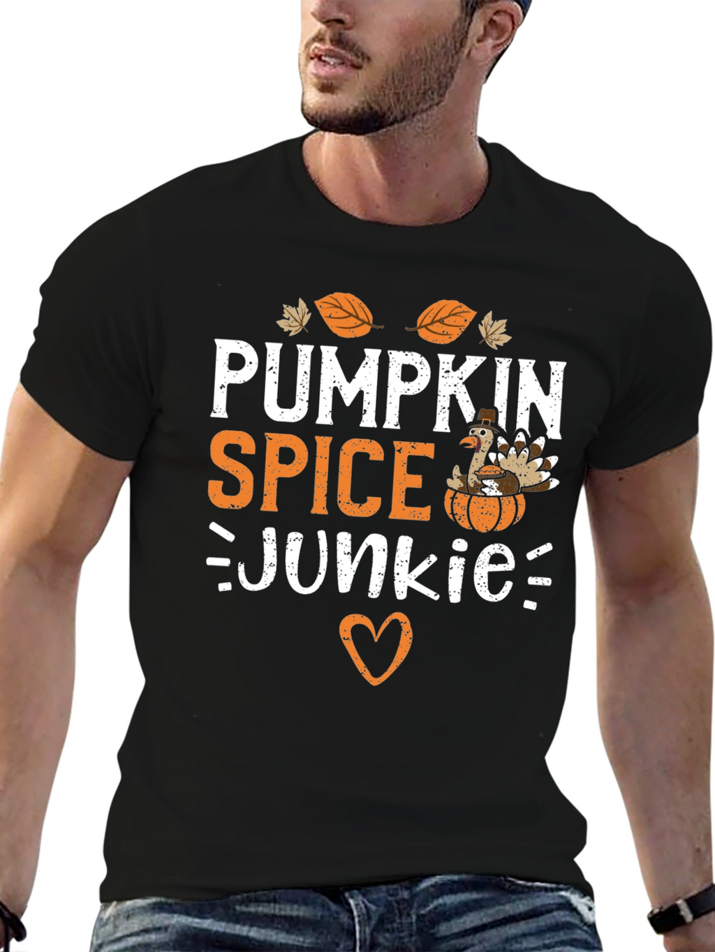 Pumpkin Spice Junkie T-Shirt Fall Thanksgiving Tee